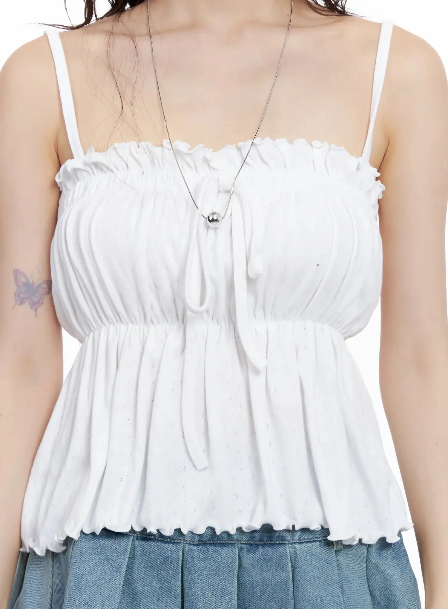 Ruffle Babydoll Top IL531 - Image 4
