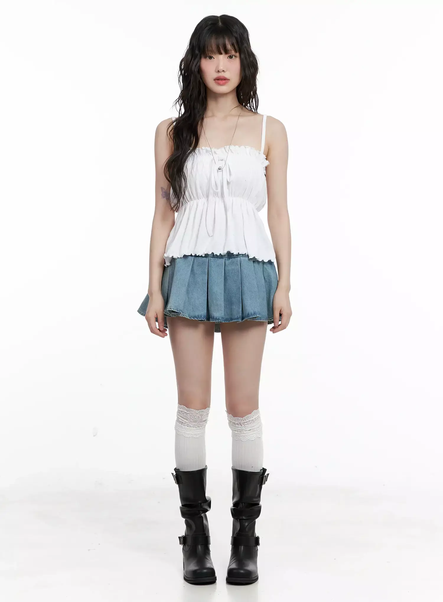 Ruffle Babydoll Top IL531 - Image 5