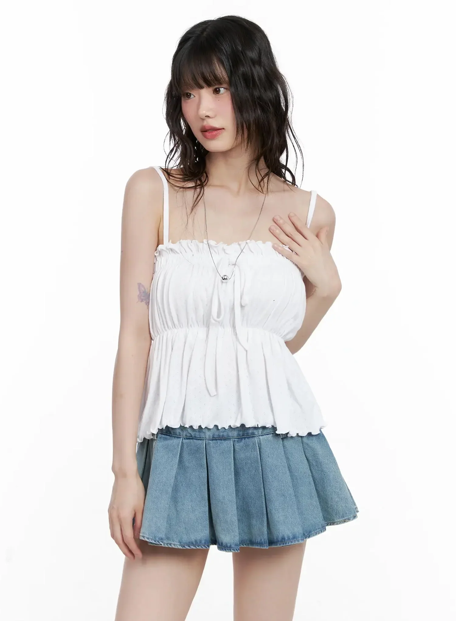 Ruffle Babydoll Top IL531 - Image 7