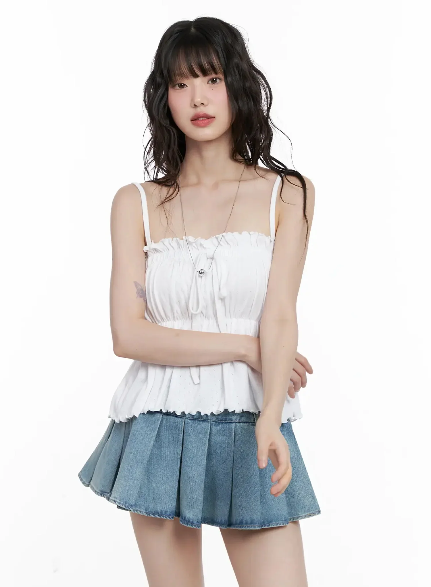 Ruffle Babydoll Top IL531 - Image 8