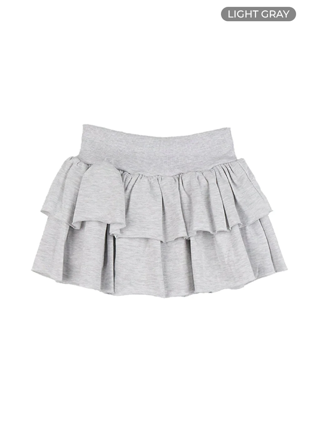 Ruffle Banded Cotton Mini Skirt CS403 - Image 8