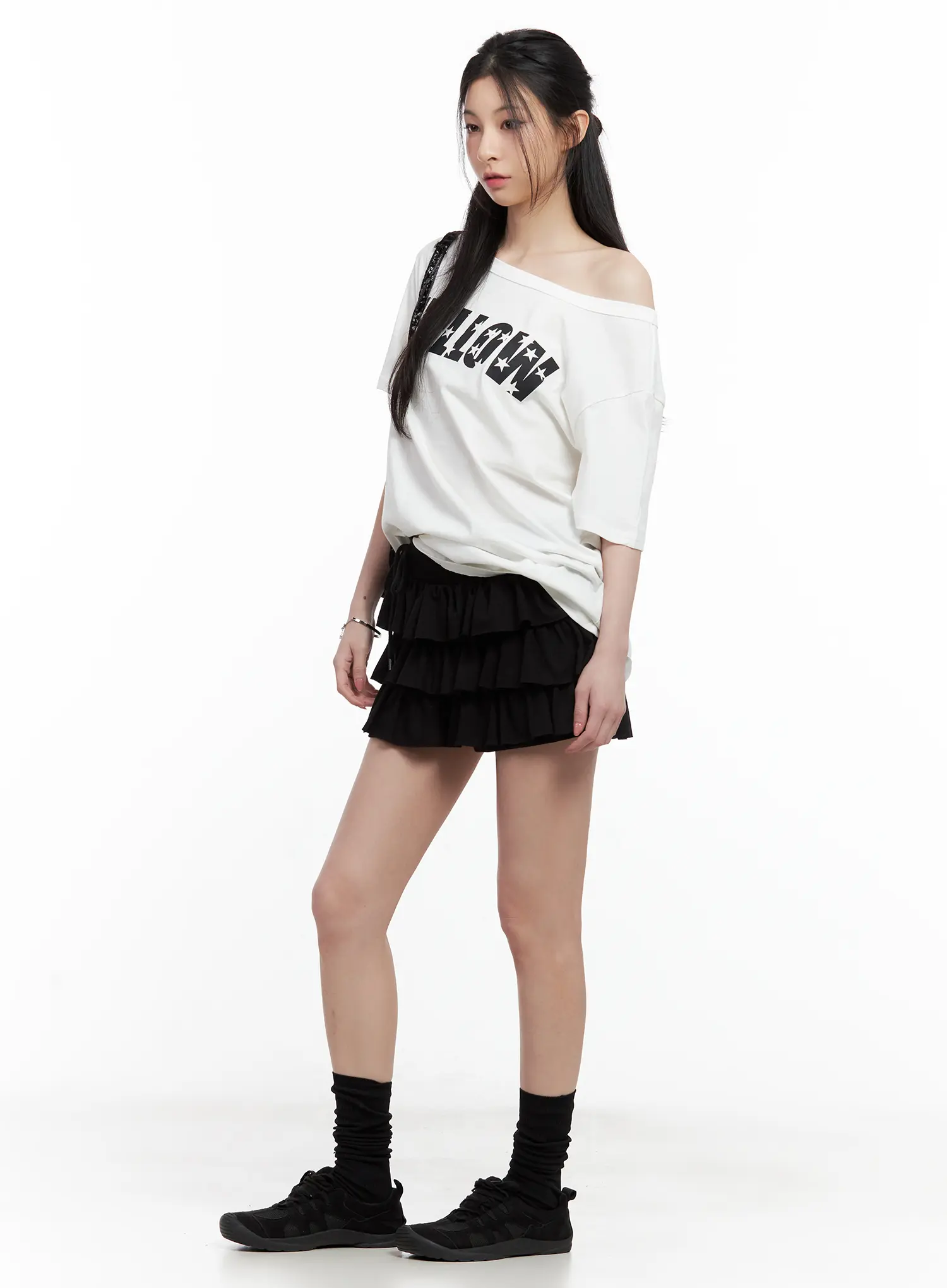 Ruffle Layered Mini Skirt CL501 - Image 14