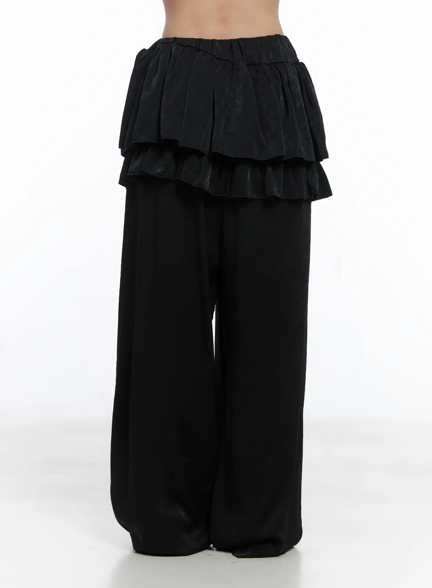 Ruffle Layered Wide-Leg Pants CS502 - Image 6