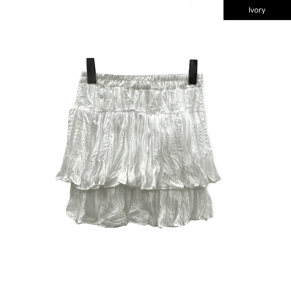 Ruffle Tier Mini Skirt J17 - Image 17