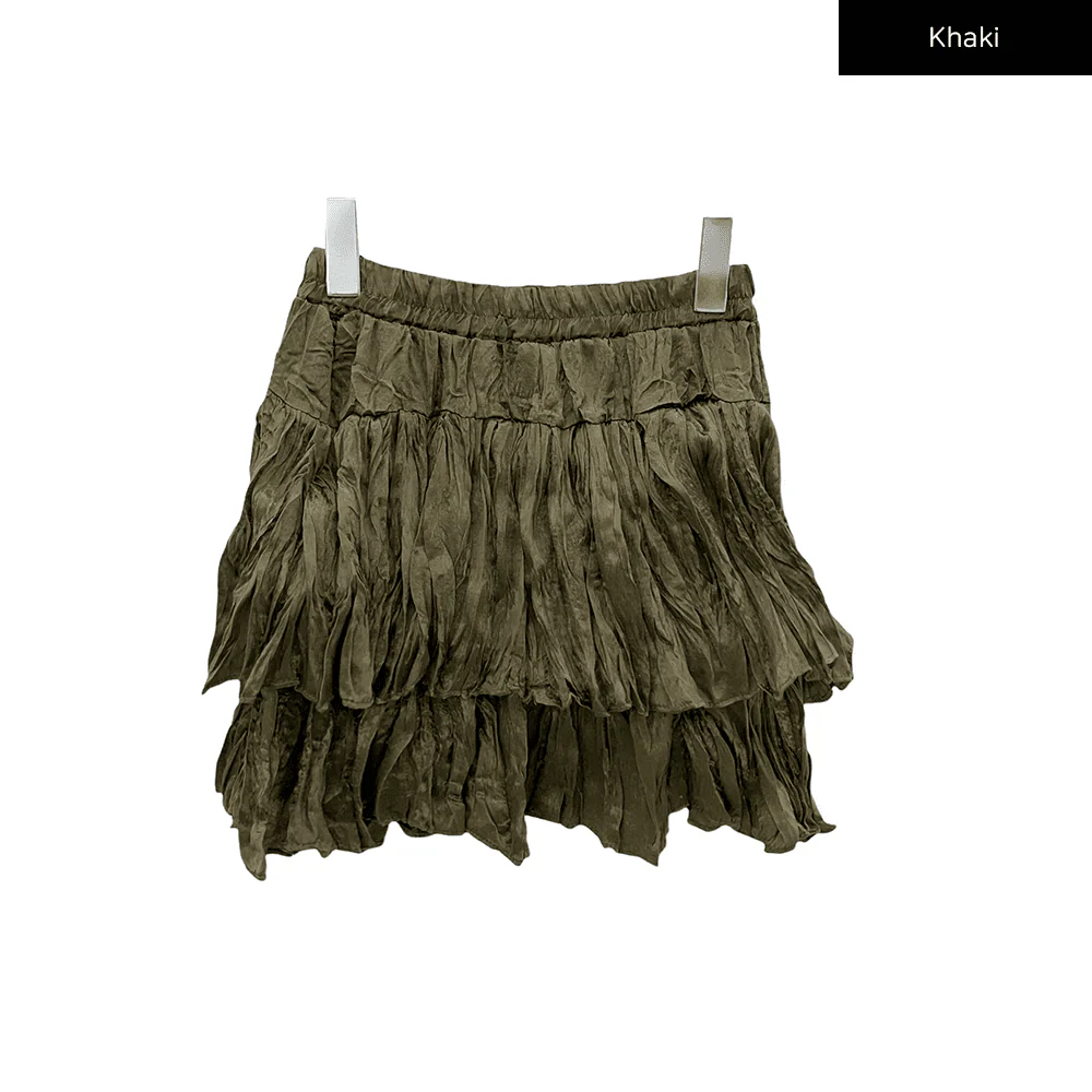 Ruffle Tier Mini Skirt J17 - Image 21