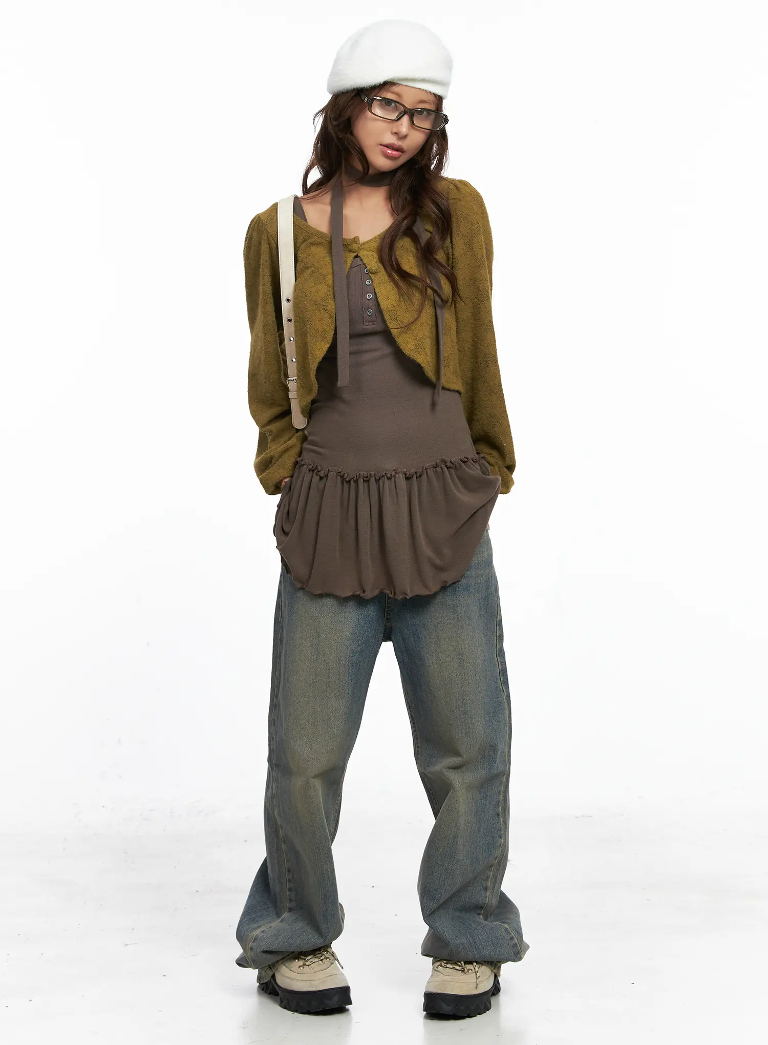 Ruffled Tank Top and Scarf Set CO513 - Image 6