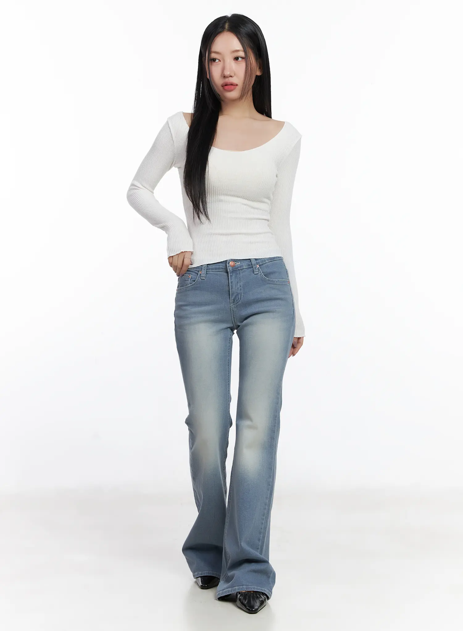 Sabi Double Washed Bootcut Jeans CF503 - Image 5