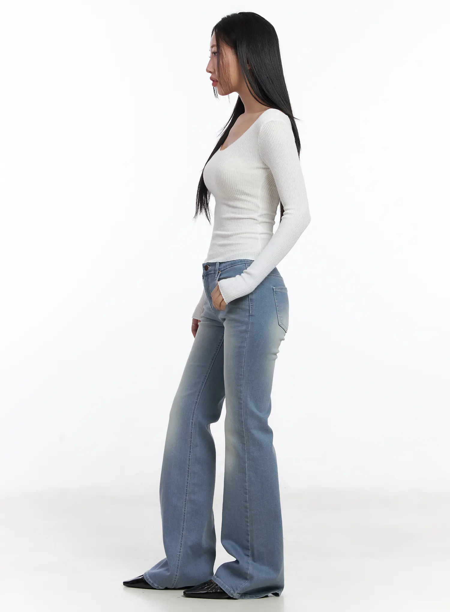 Sabi Double Washed Bootcut Jeans CF503 - Image 6