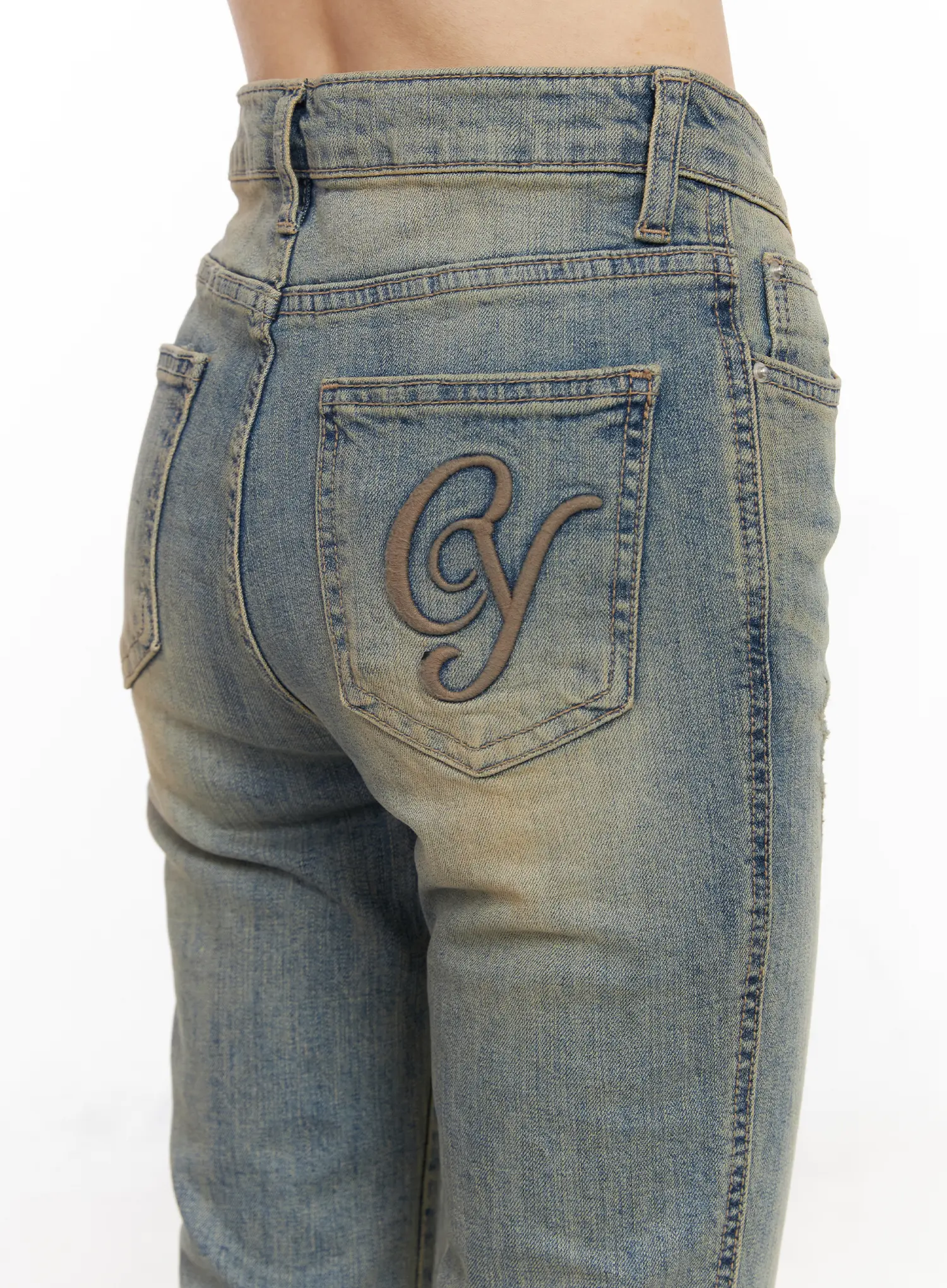Samira Embroidered Flare Jeans CF518 - Image 8