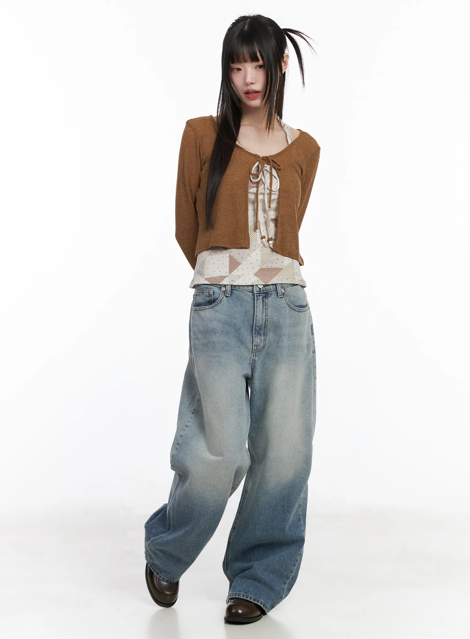Sarai Gradient Wash Baggy Jeans CM524 - Image 2