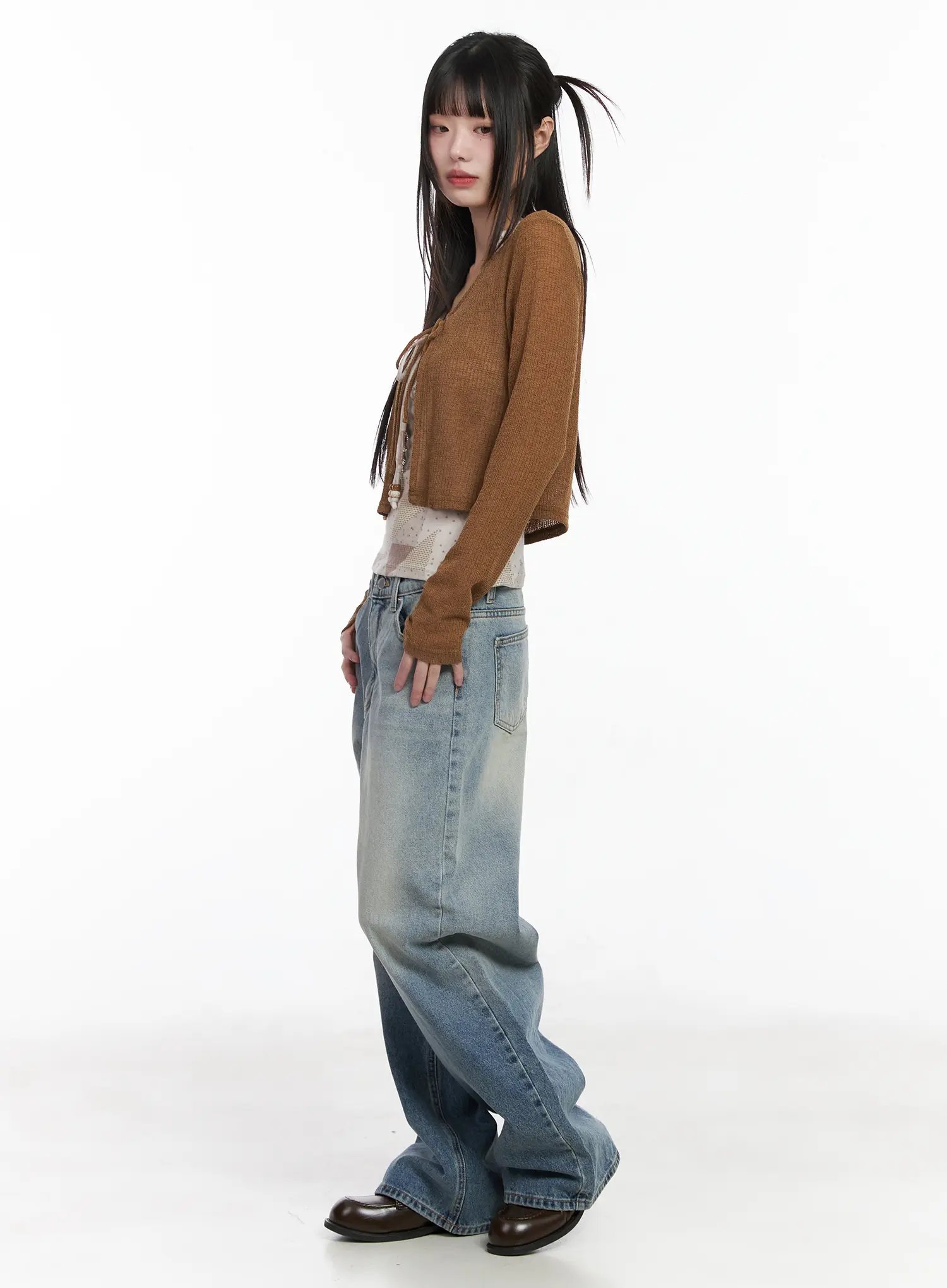 Sarai Gradient Wash Baggy Jeans CM524 - Image 3