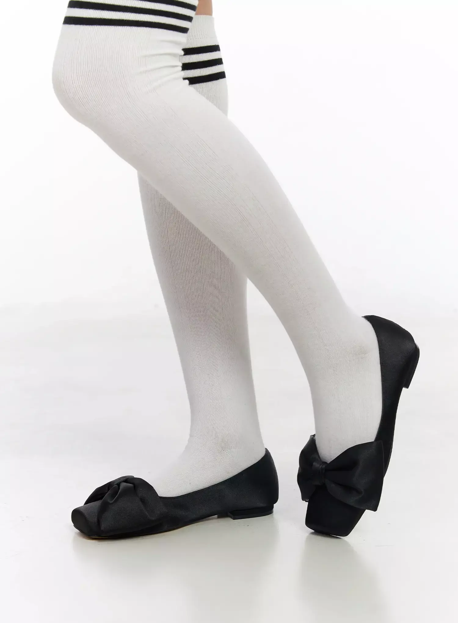 Satin Bow Ballet Flats IM502