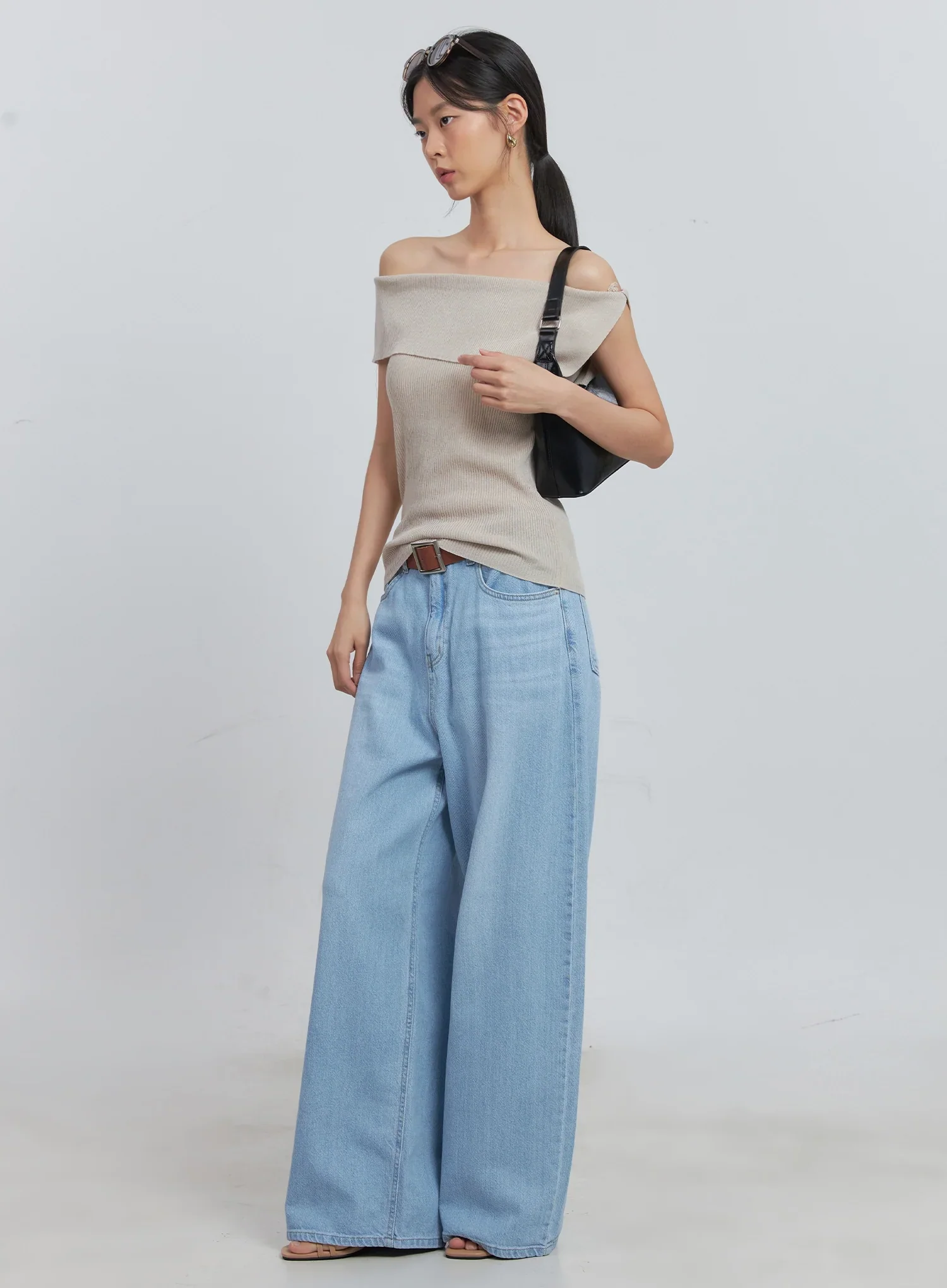 Scarlett Washed Wide-Leg Jeans IU512