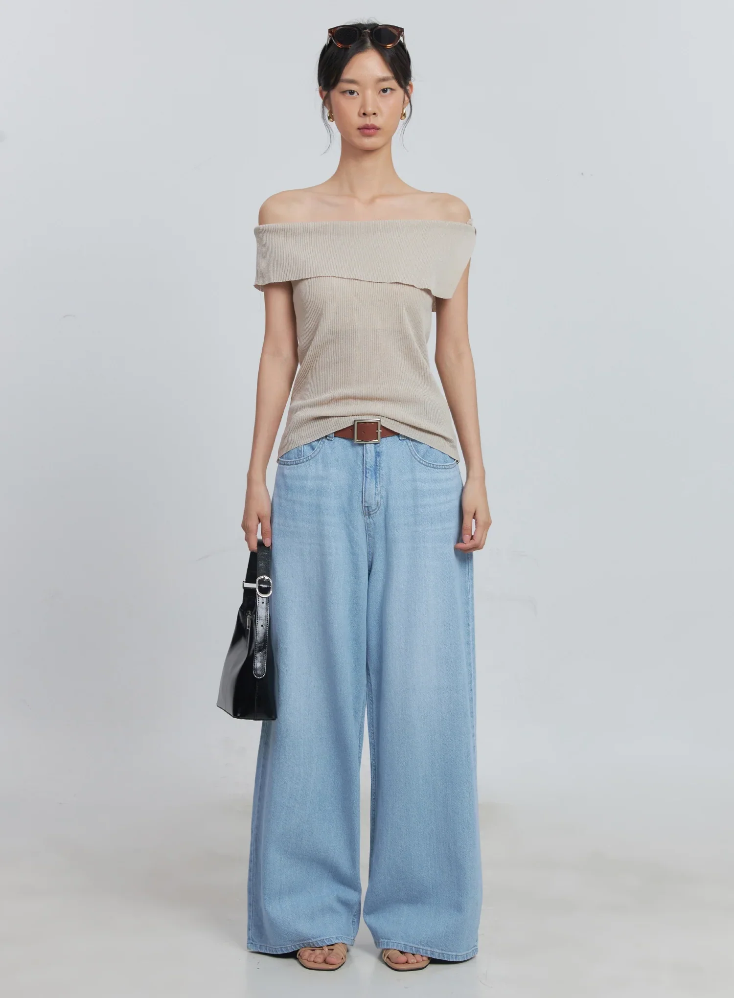 Scarlett Washed Wide-Leg Jeans IU512 - Image 16