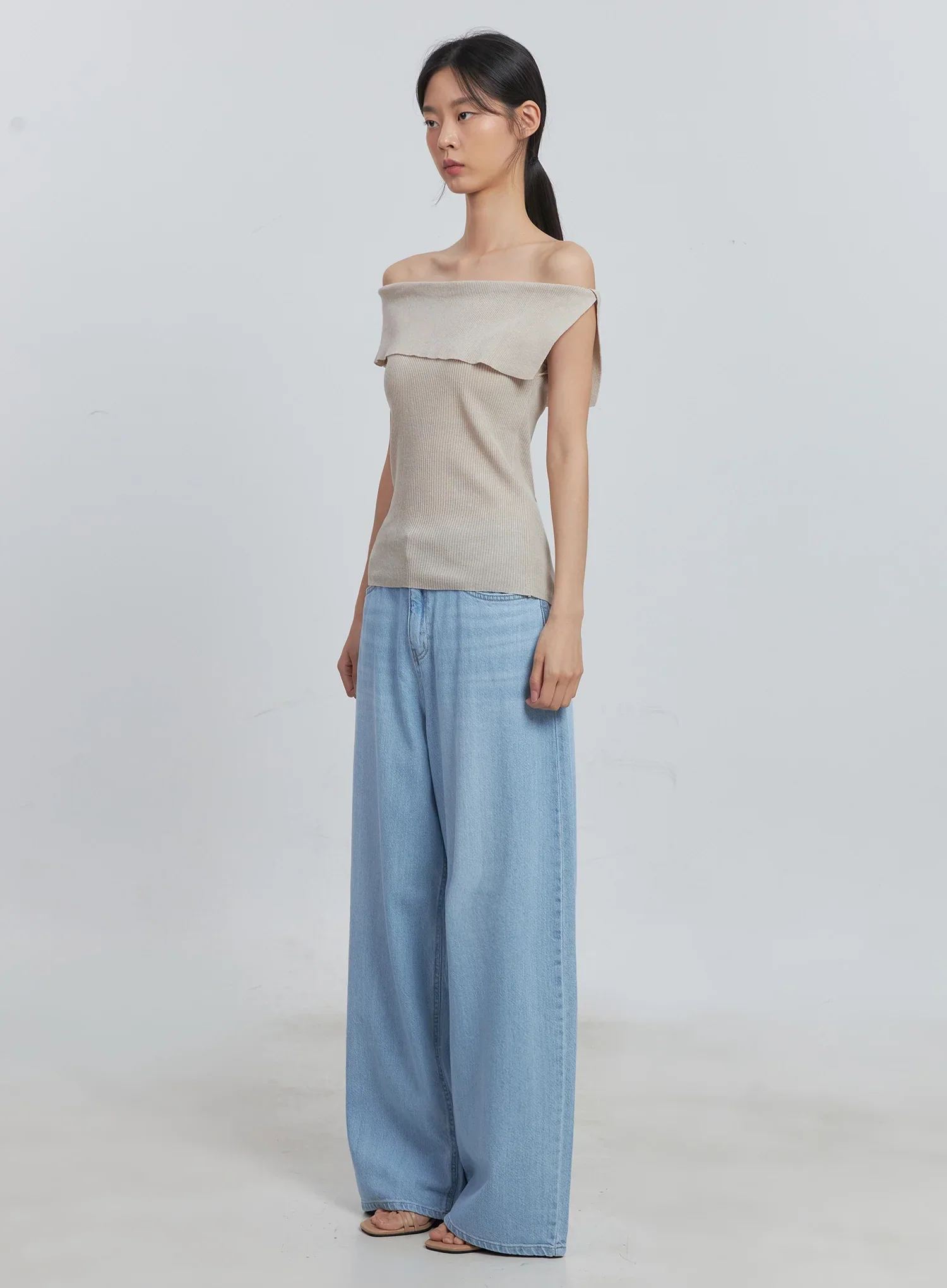 Scarlett Washed Wide-Leg Jeans IU512 - Image 7