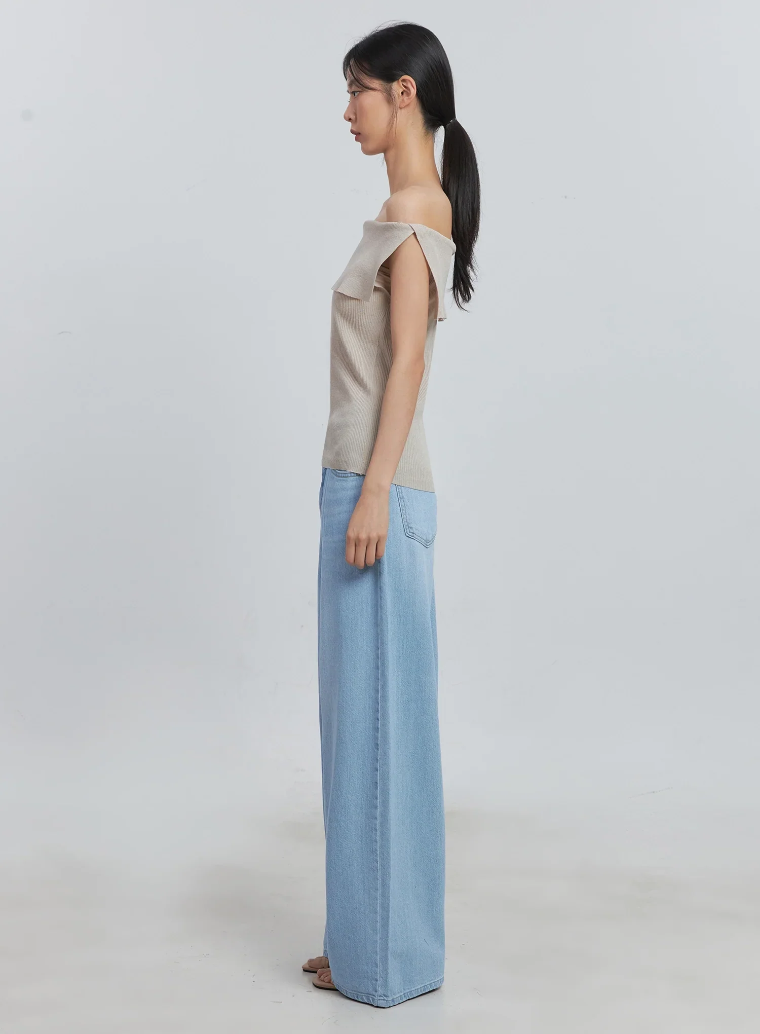 Scarlett Washed Wide-Leg Jeans IU512 - Image 8
