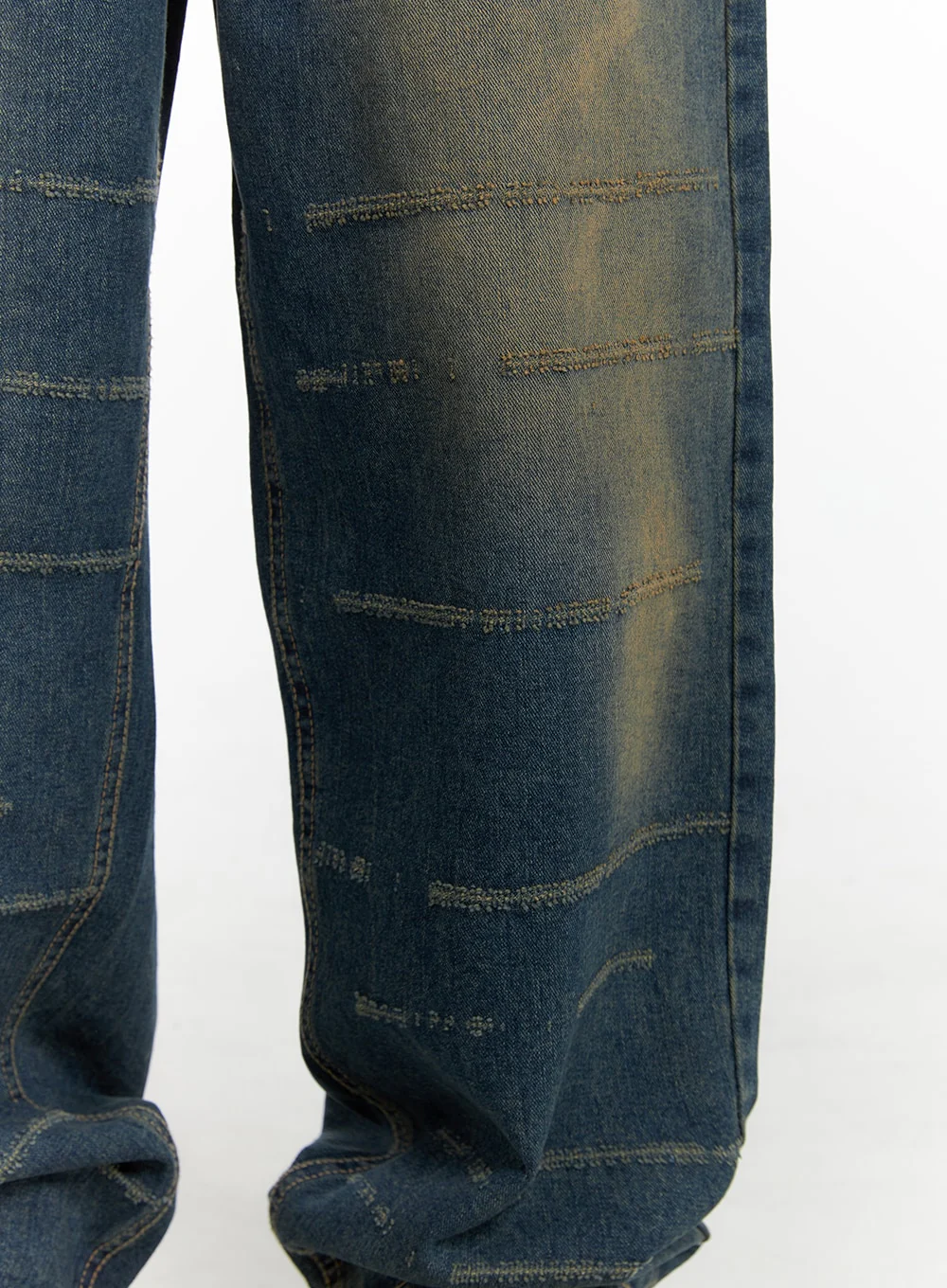 Scratch Textured Baggy Jeans CM405 - Image 2