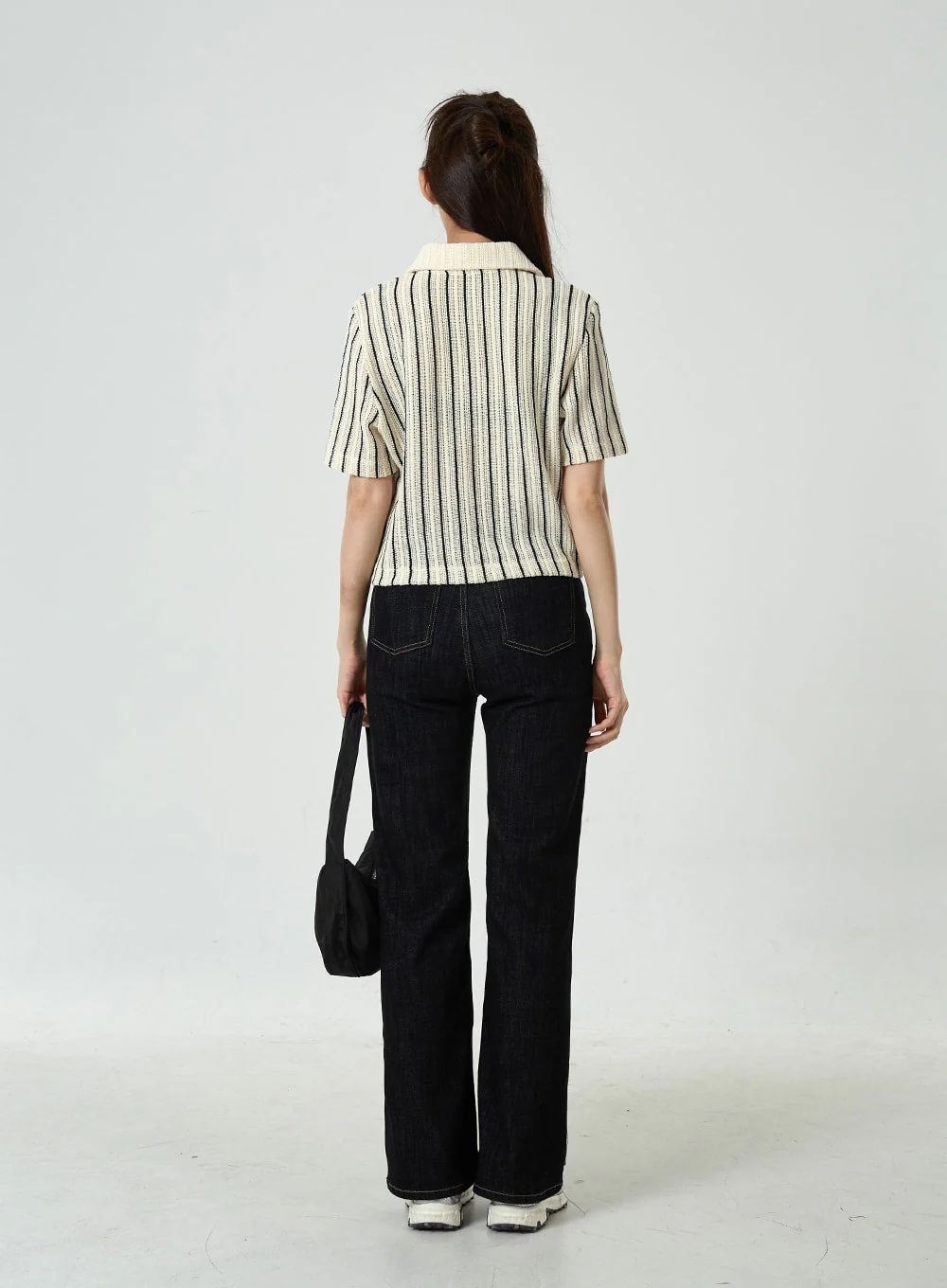 Semi Boot-Cut Raw Denim Pants CU11 - Image 12