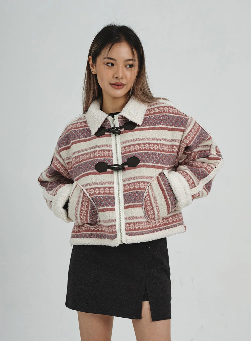 Shearing Crop Duffel Coat CN25 - Image 5