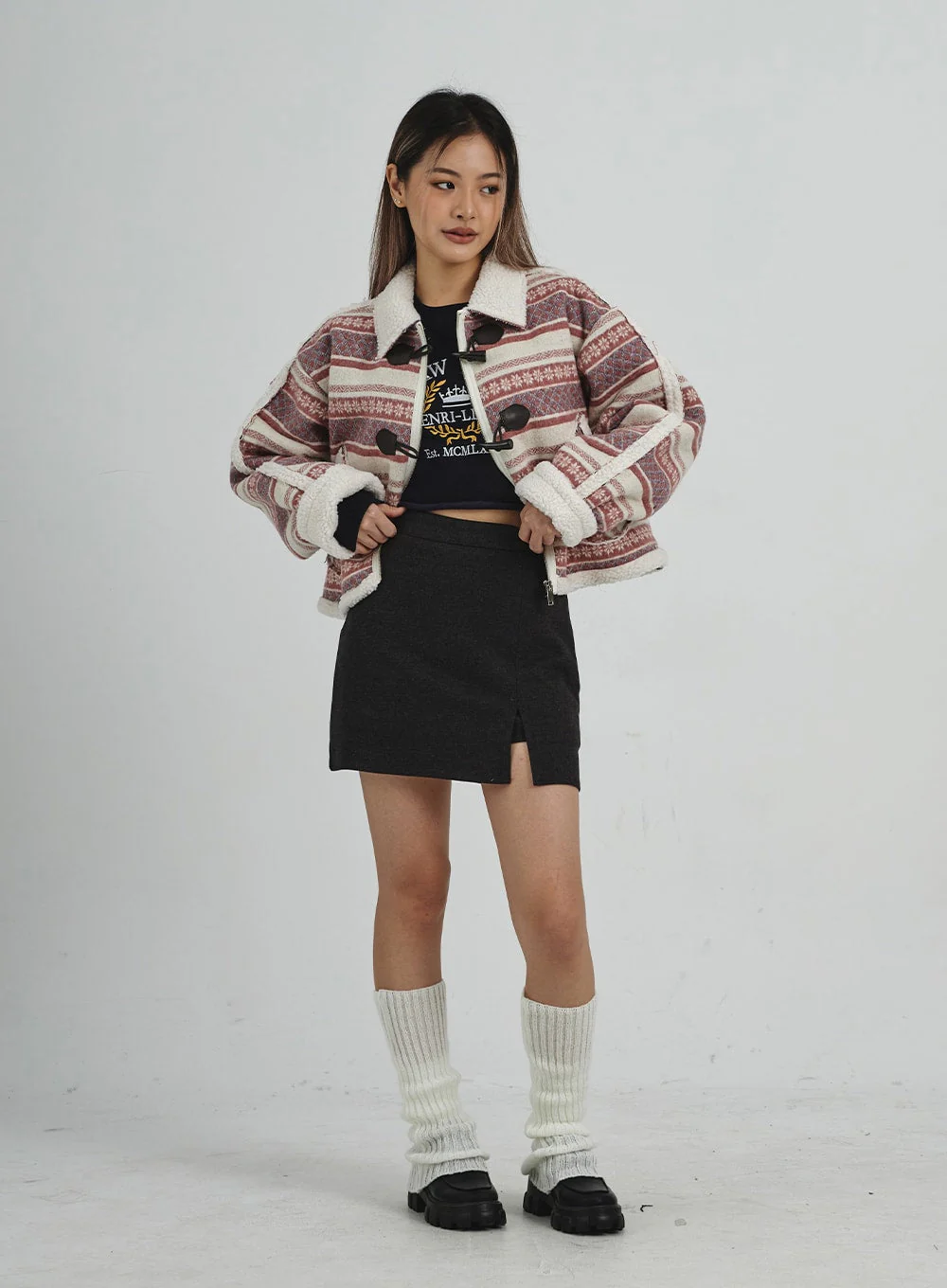 Shearing Crop Duffel Coat CN25 - Image 8