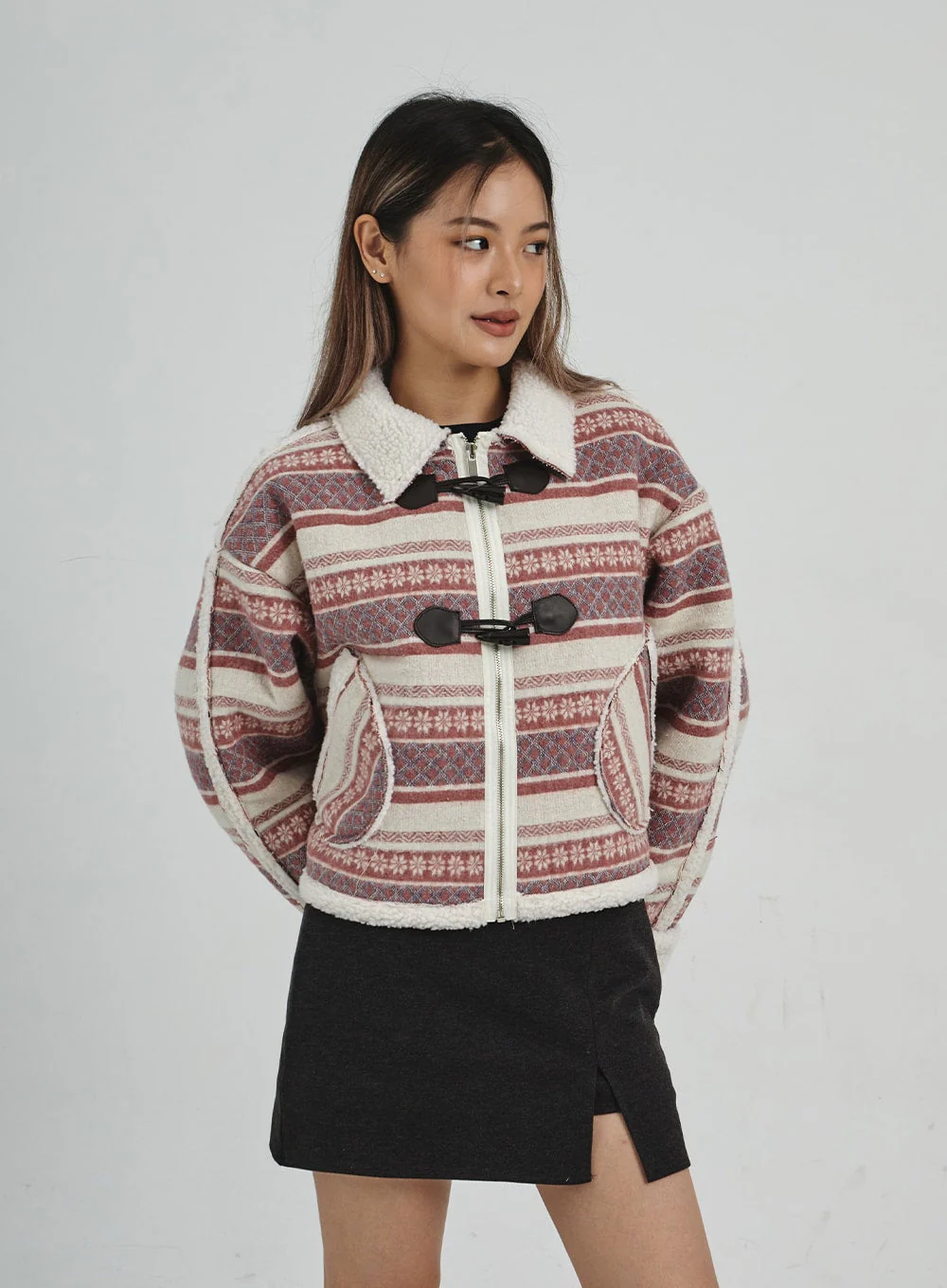 Shearing Crop Duffel Coat CN25 - Image 9