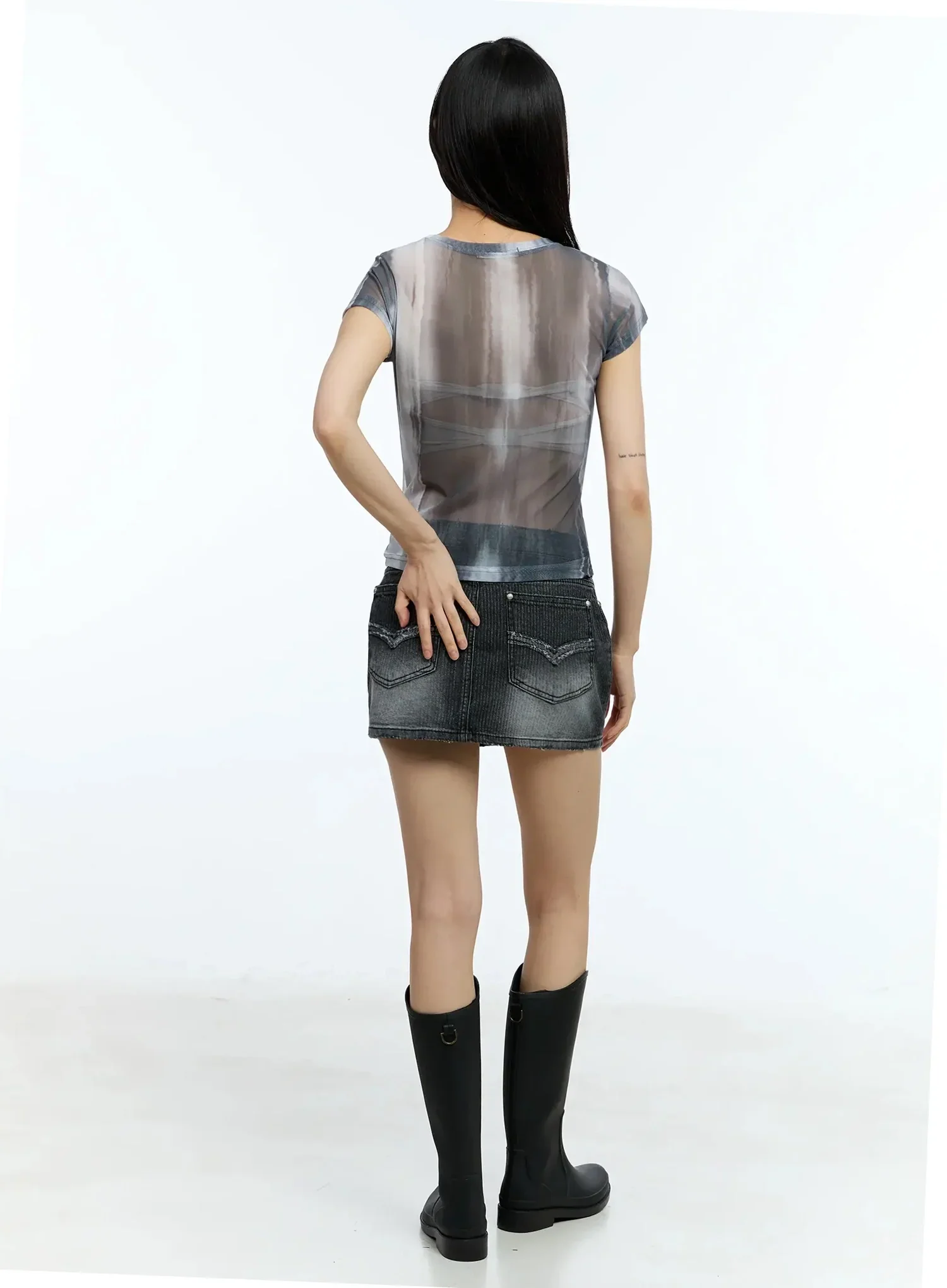 Sheer Graphic Tee IU525 - Image 12