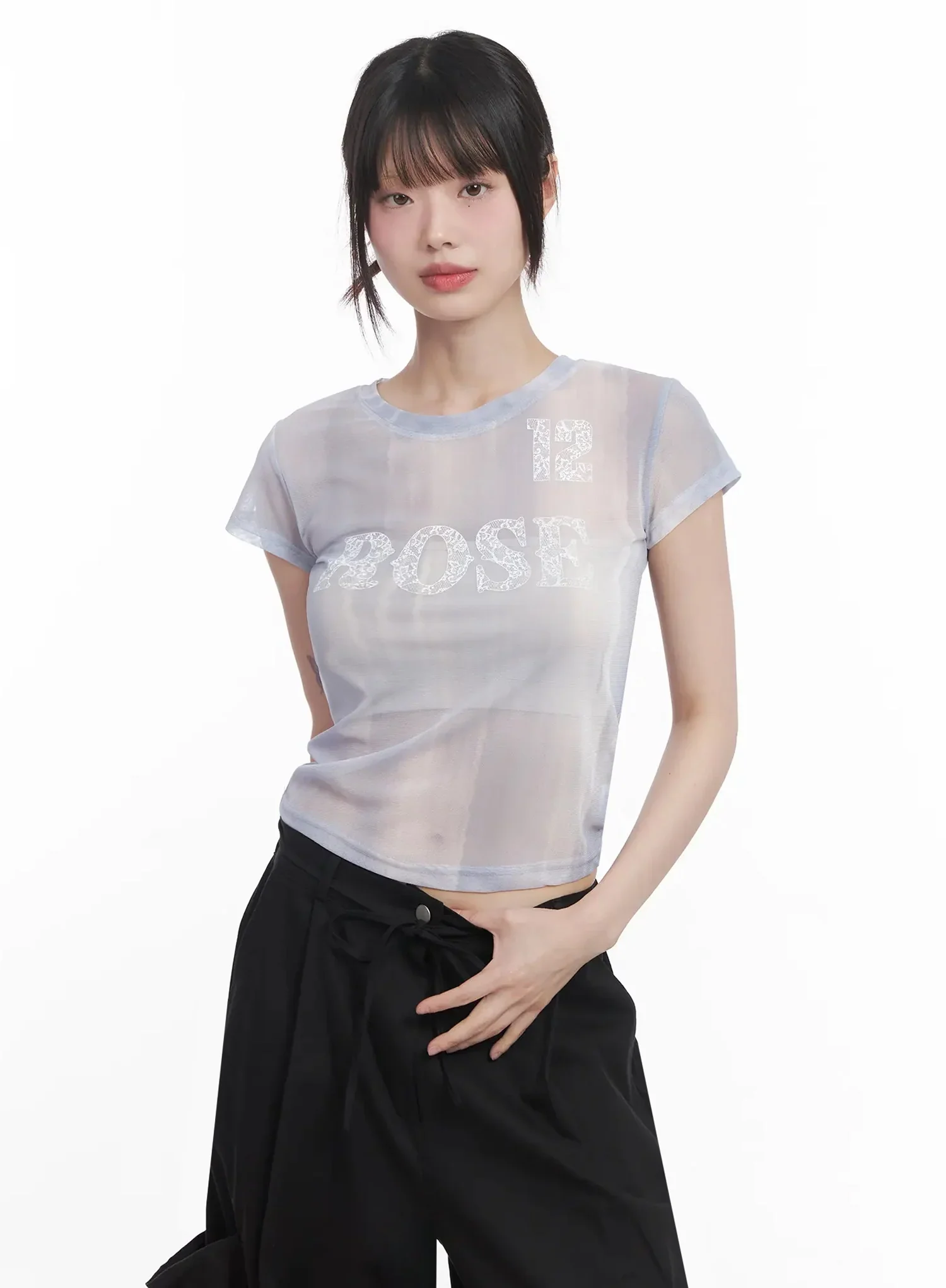 Sheer Graphic Tee IU525 - Image 15