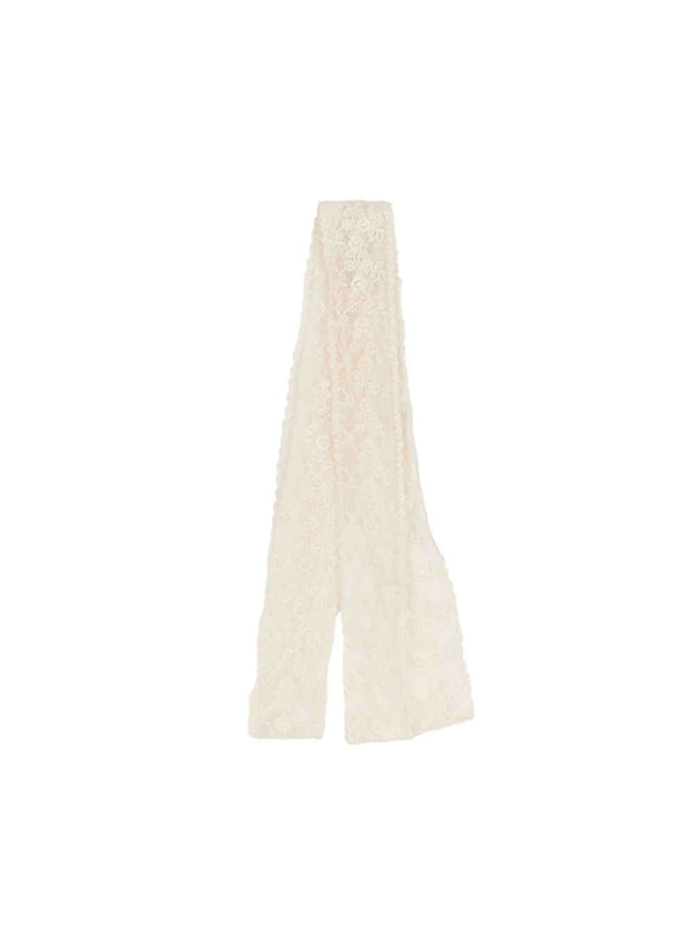 Sheer Lace Trim Scarf CF524 - Image 8