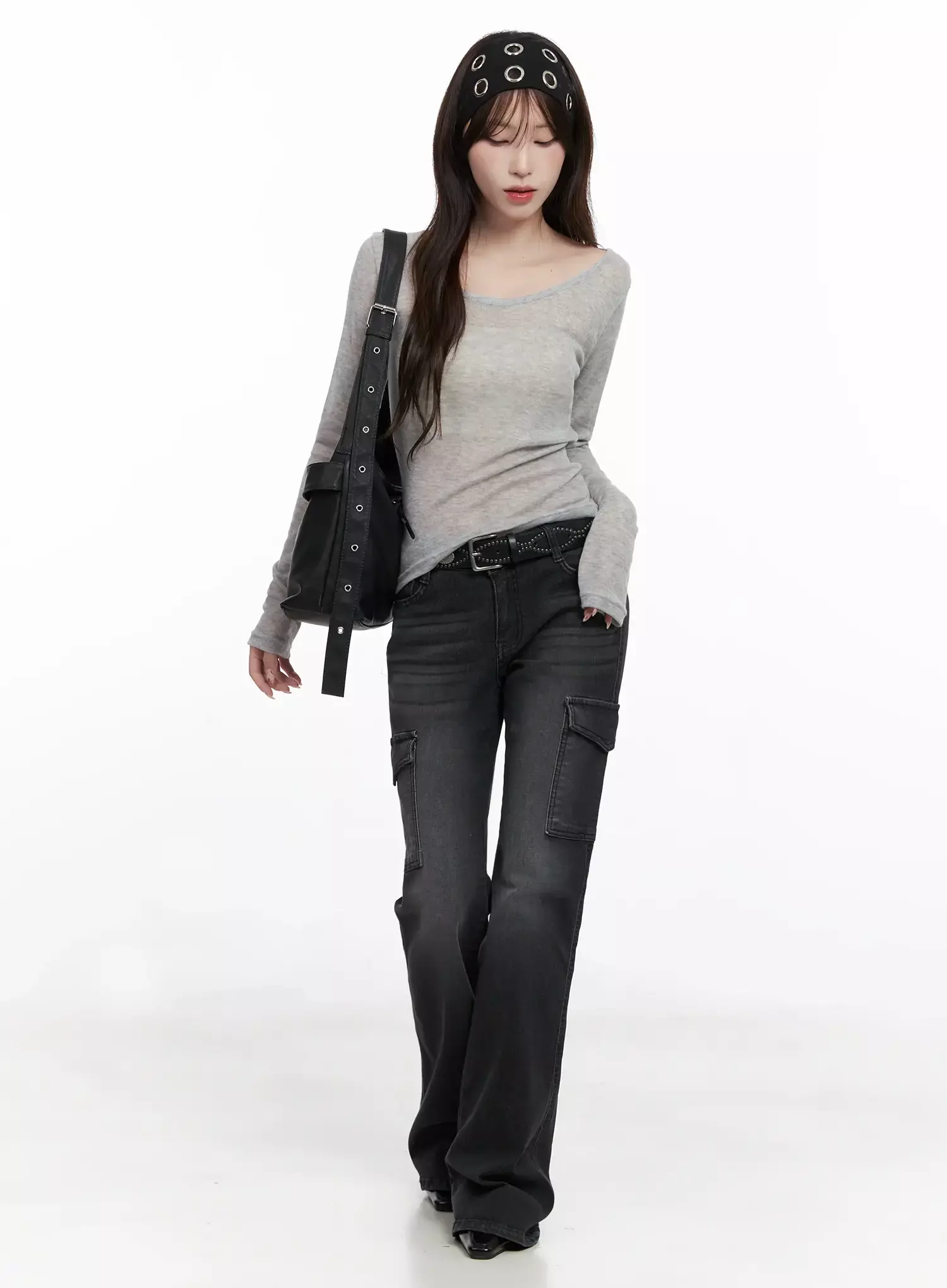 Sheer Long Sleeve Top IN503 - Image 14