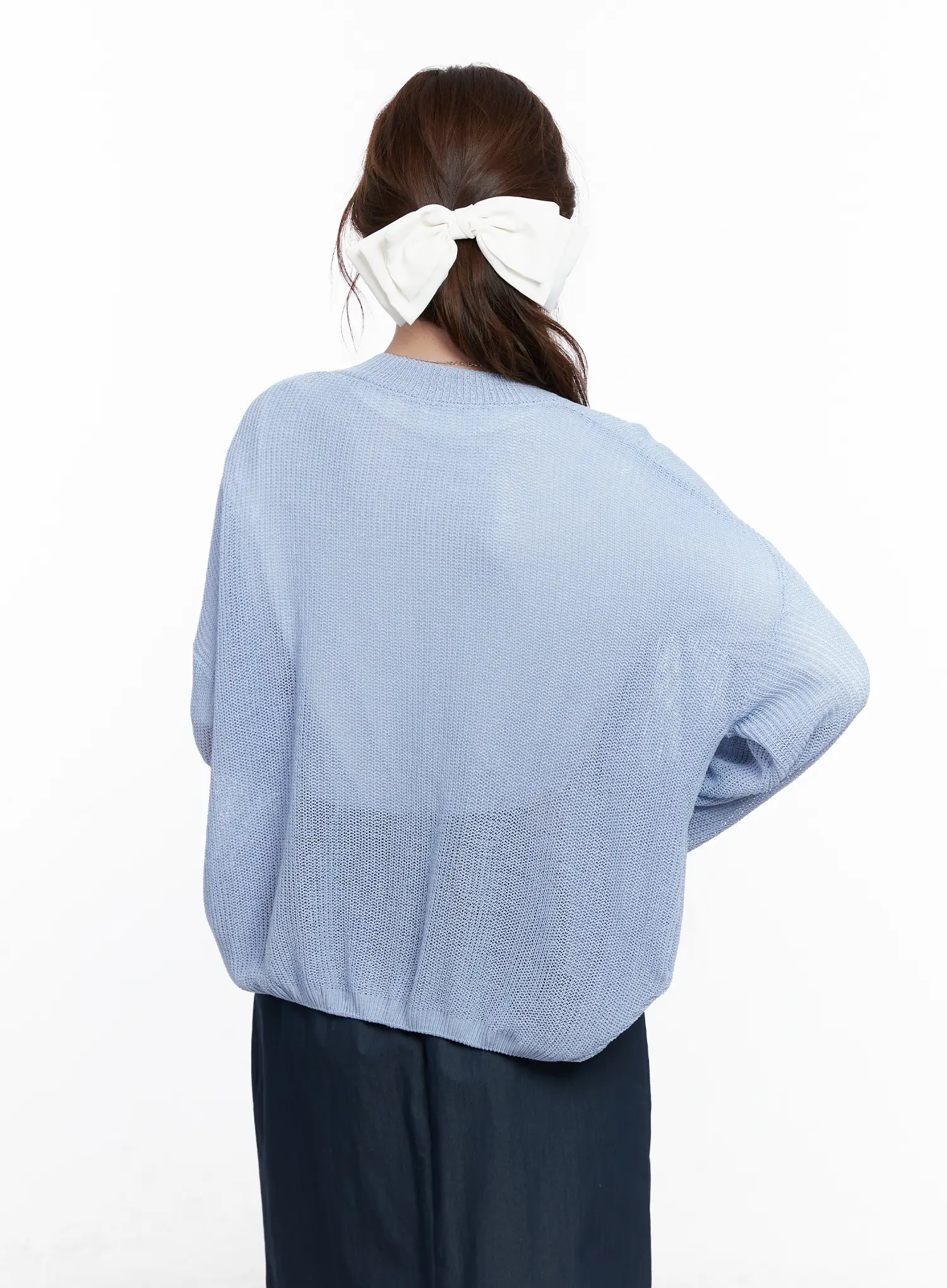 Sheer Loose-Fit Cardigan CG521 - Image 6