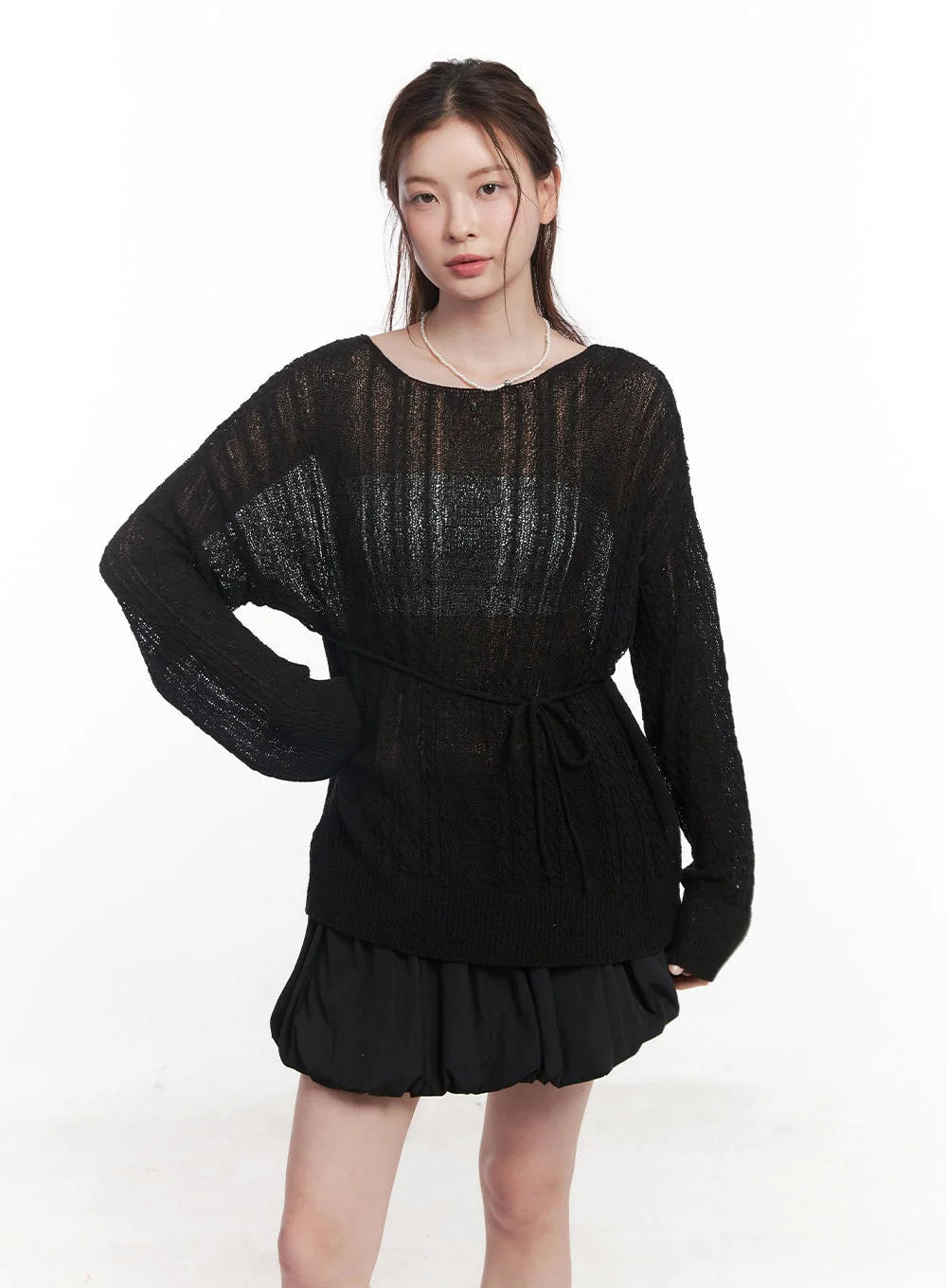 Sheer Oversized Sweater CY519 - Image 10