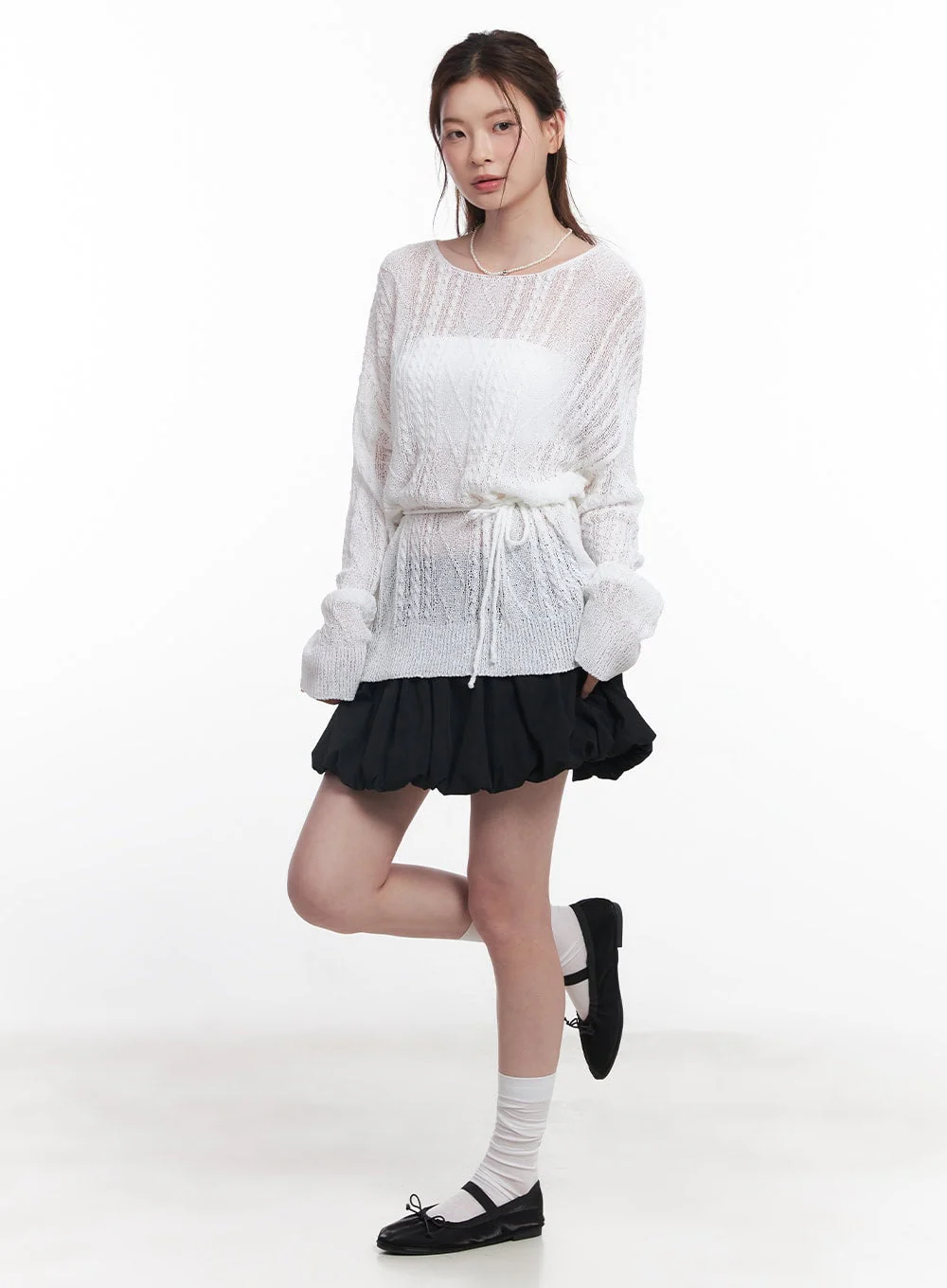 Sheer Oversized Sweater CY519 - Image 5