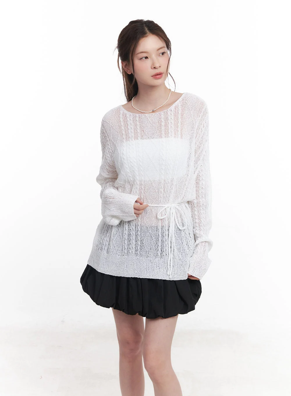 Sheer Oversized Sweater CY519 - Image 8
