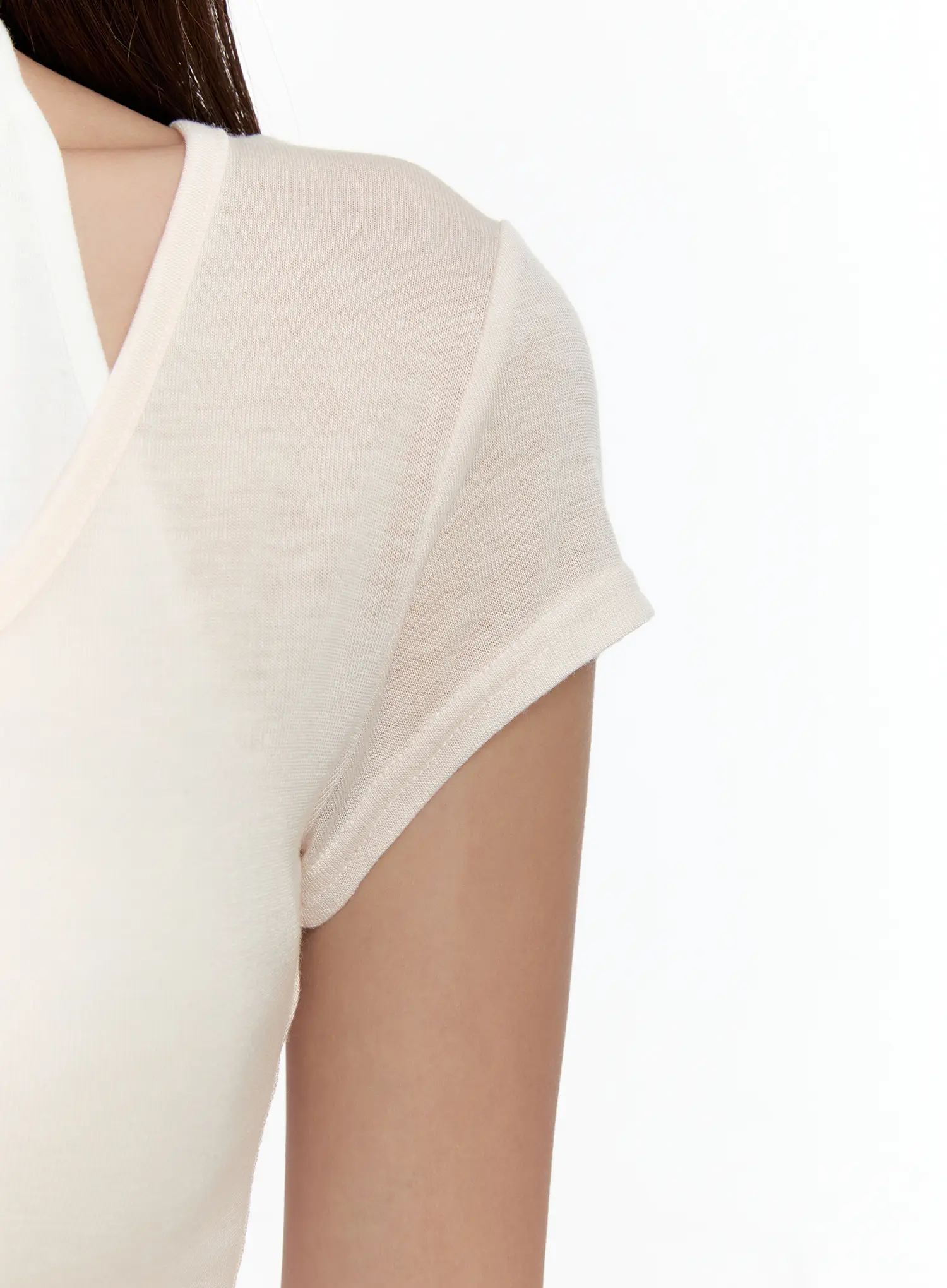 Sheer Short-Sleeve Snap Top CG501 - Image 6