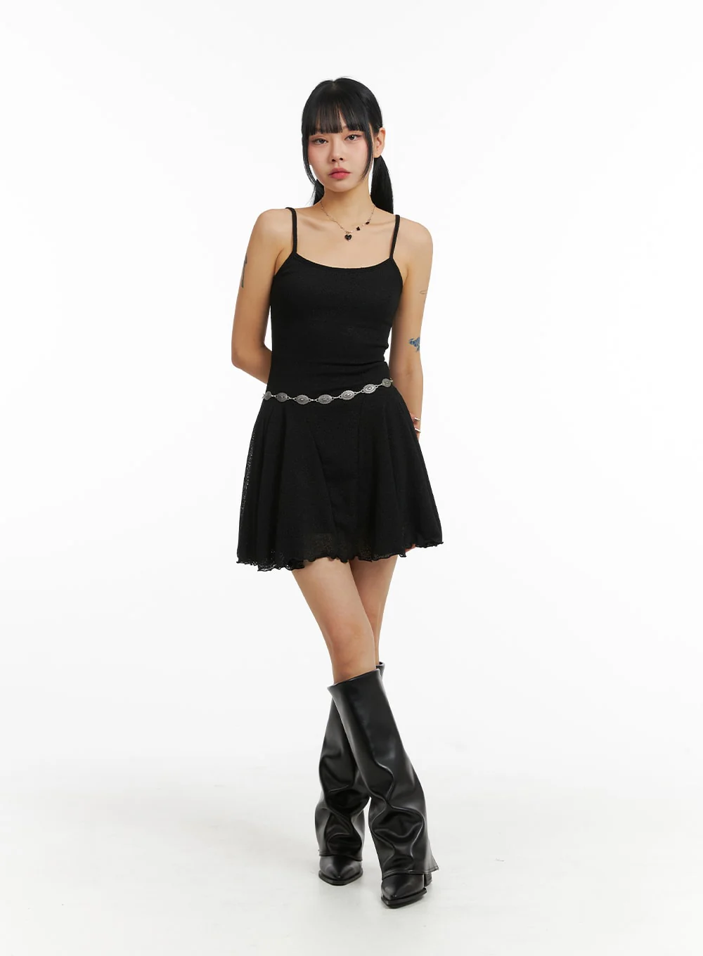 Sheer Sleeveless Mini Dress CJ410 - Image 2