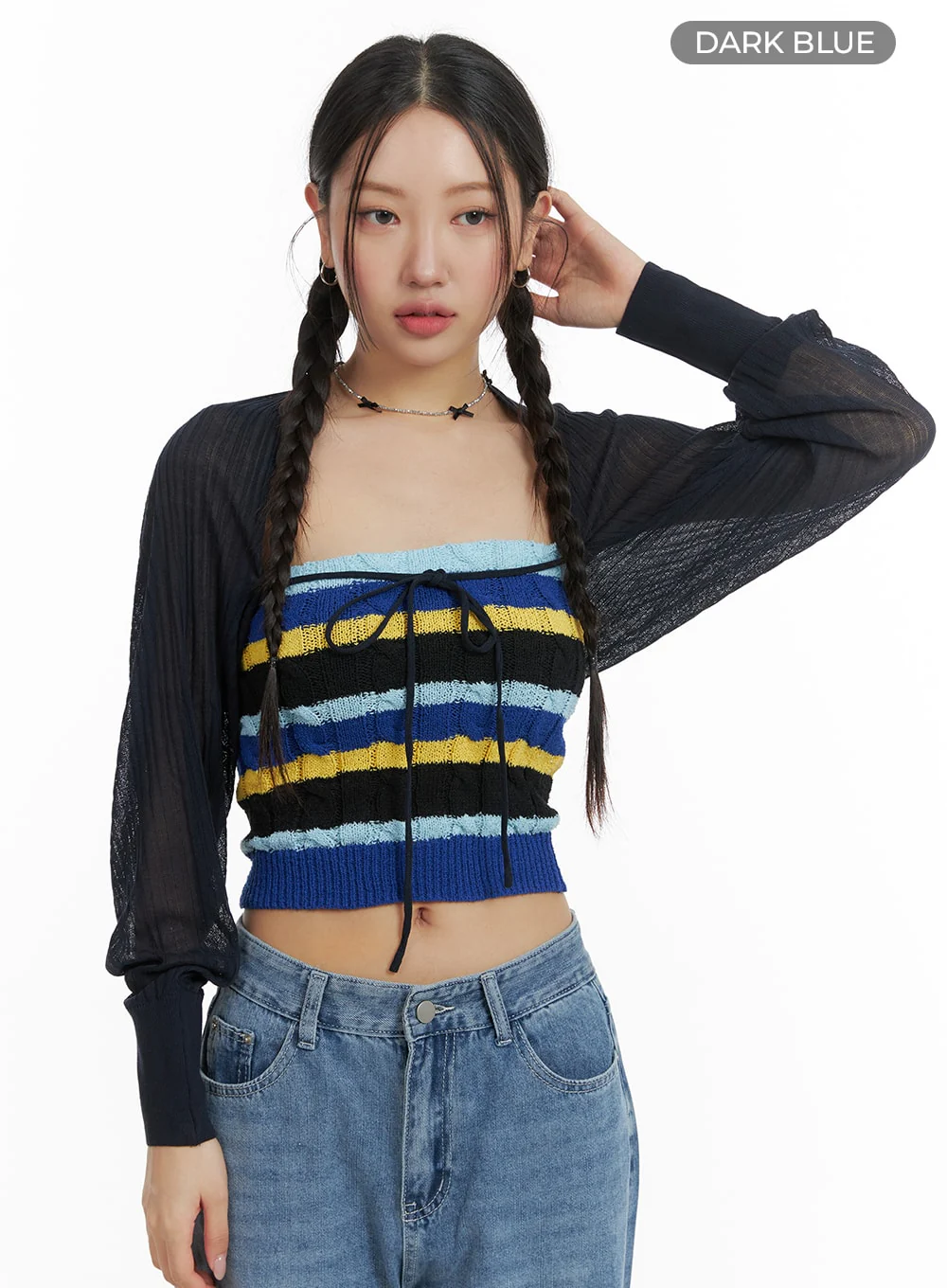 Sheer Tie Bolero OM428 - Image 8
