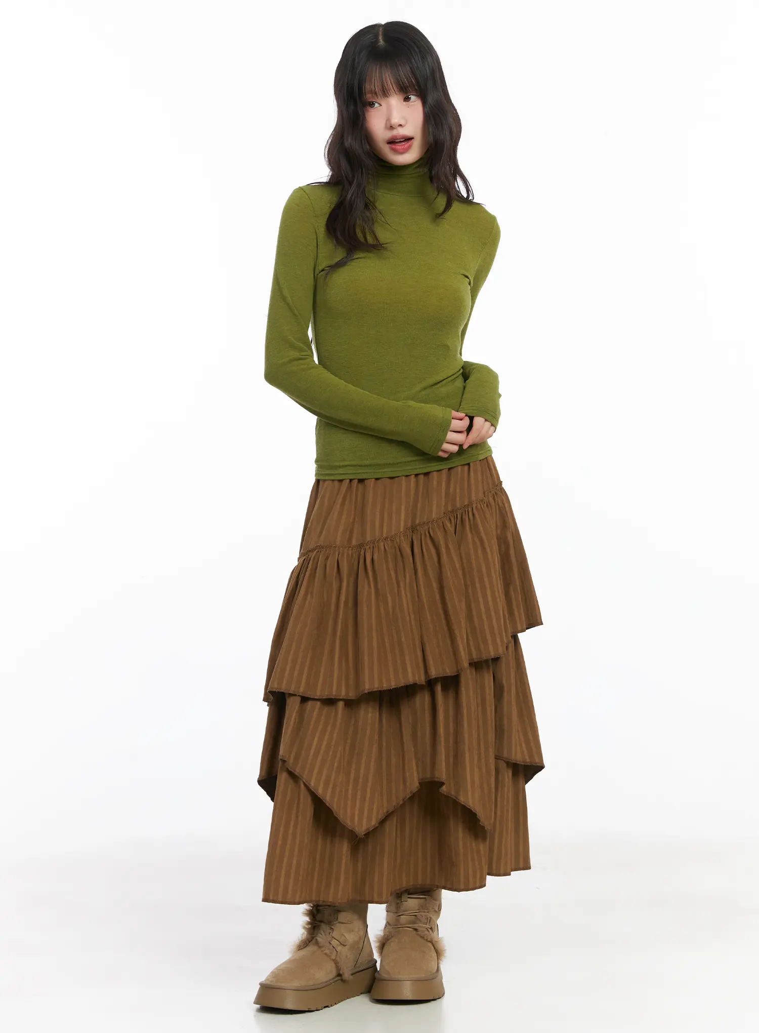 Sheer Turtleneck Long Sleeve Top CD531 - Image 3