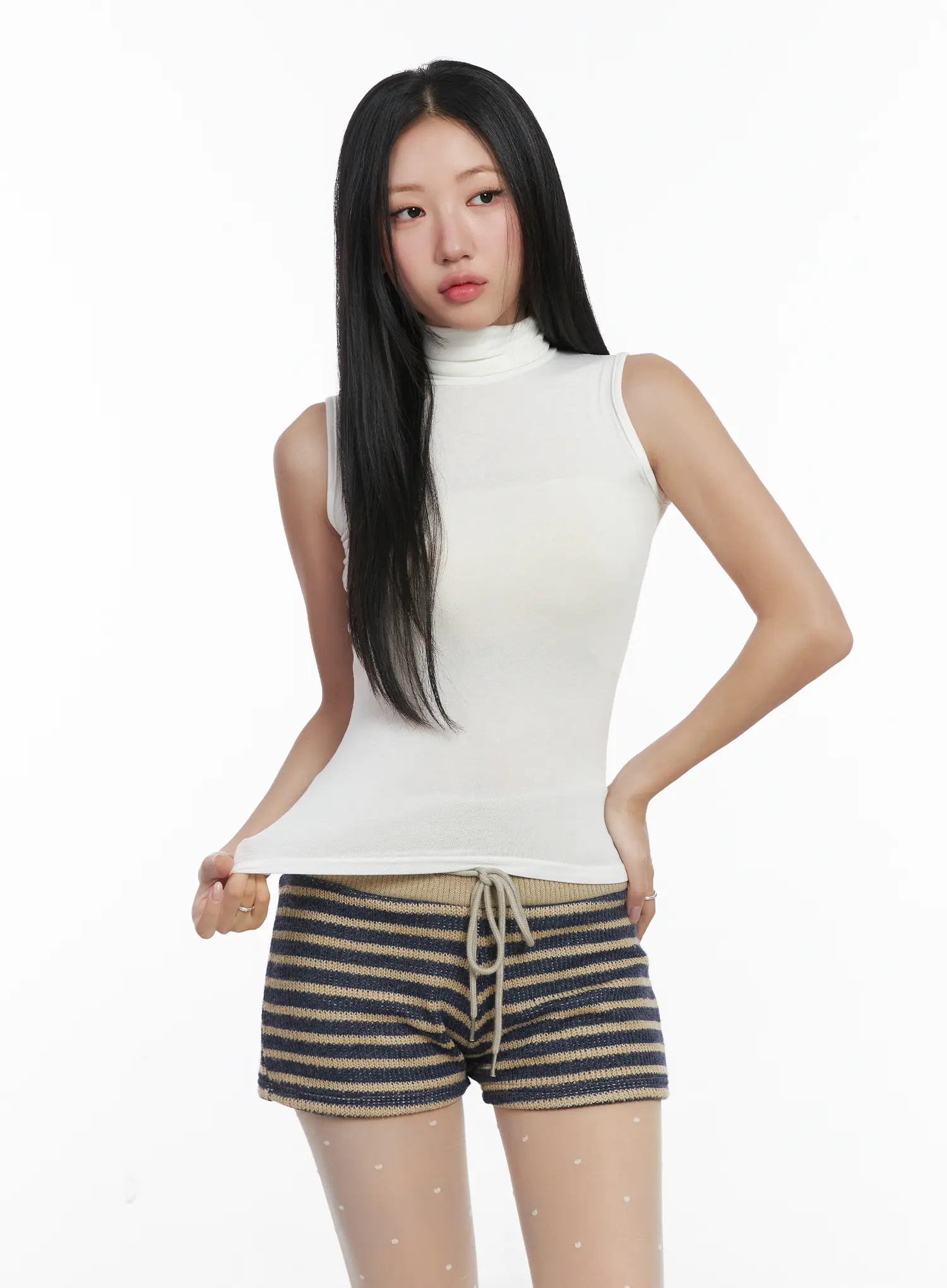 Sheer Turtleneck Tank Top CD529 - Image 2