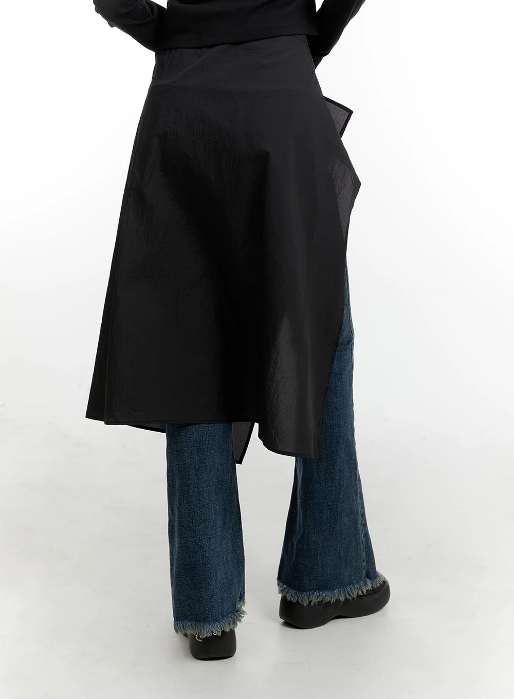 Sheer Wrap Midi Skirt CM429 - Image 4