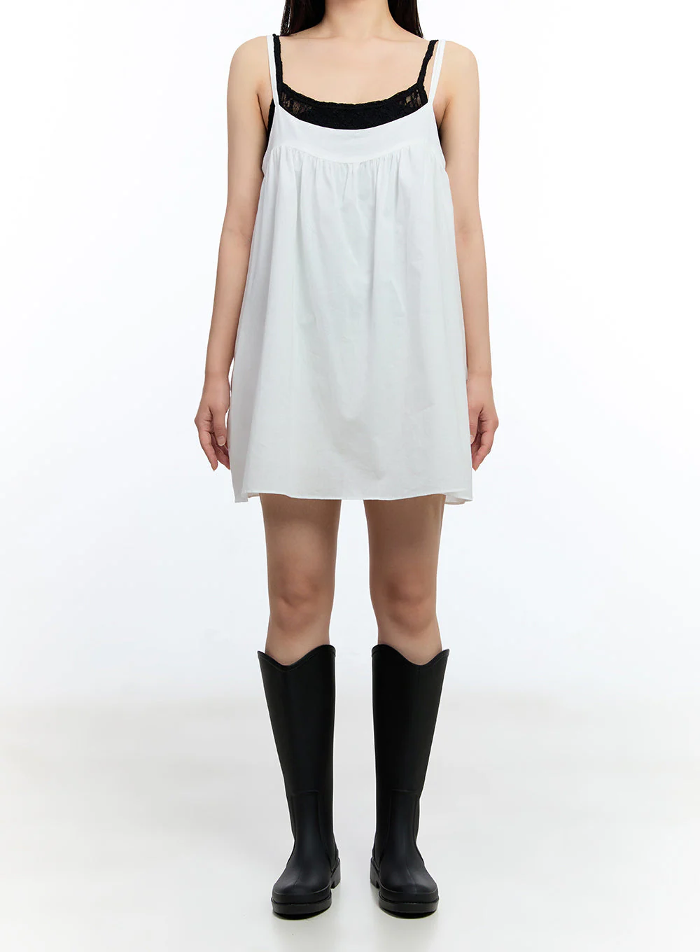 Shirred Cami Mini Dress IU503 - Image 8