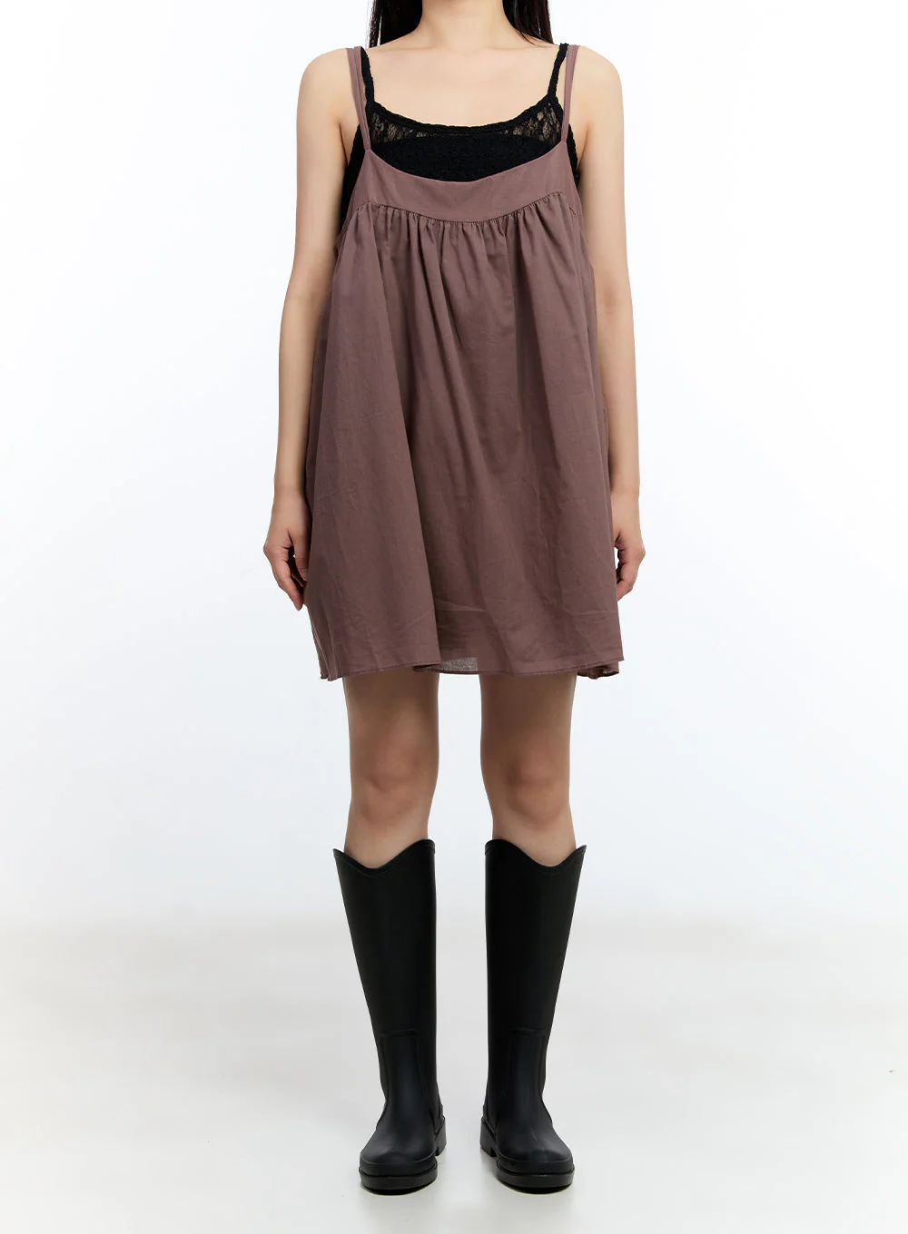 Shirred Cami Mini Dress IU503 - Image 9