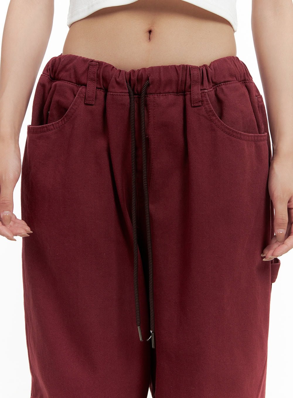 Shirred Cotton Banded Pants (UNISEX) CG420 - Image 3