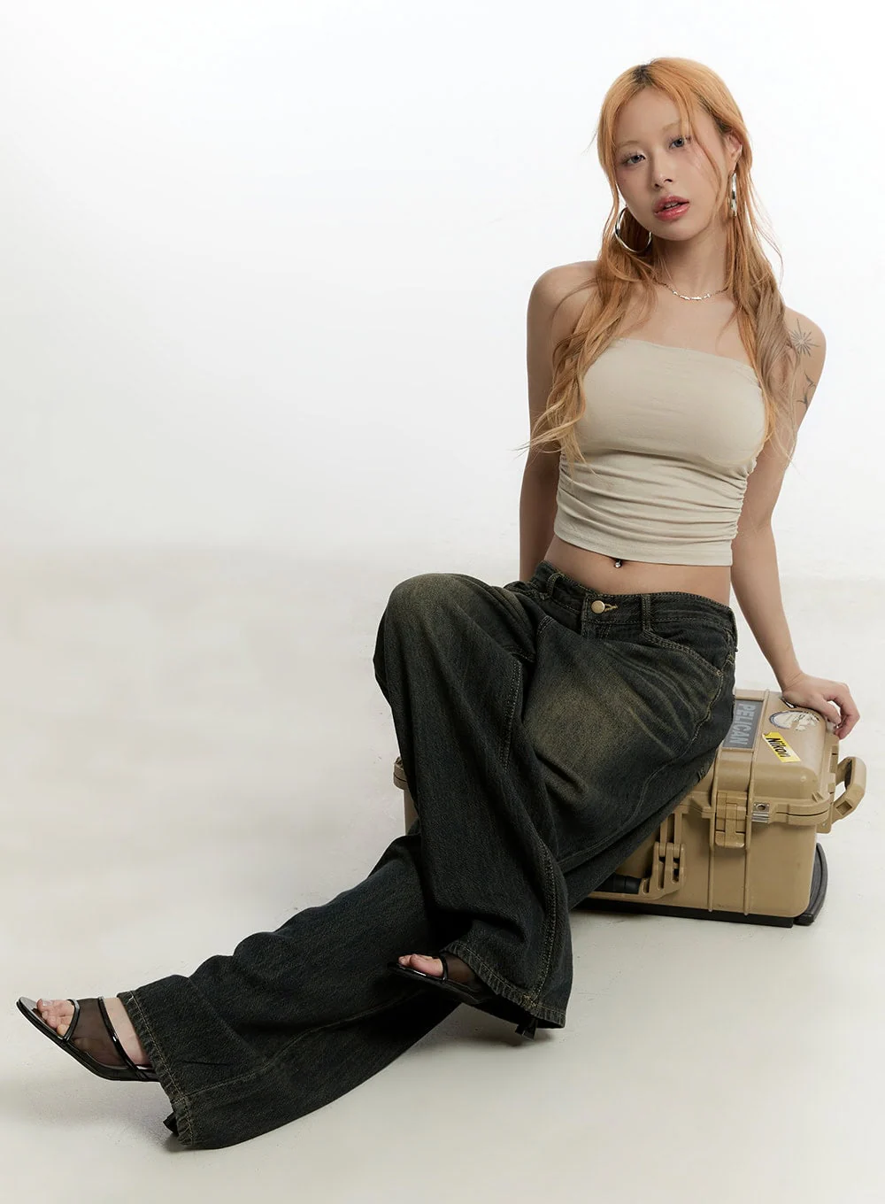 Shirred Detail Top CY506