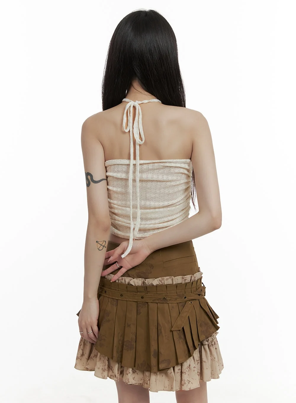 Shirred Halter and Bolero Cardigan Set CA426 - Image 8