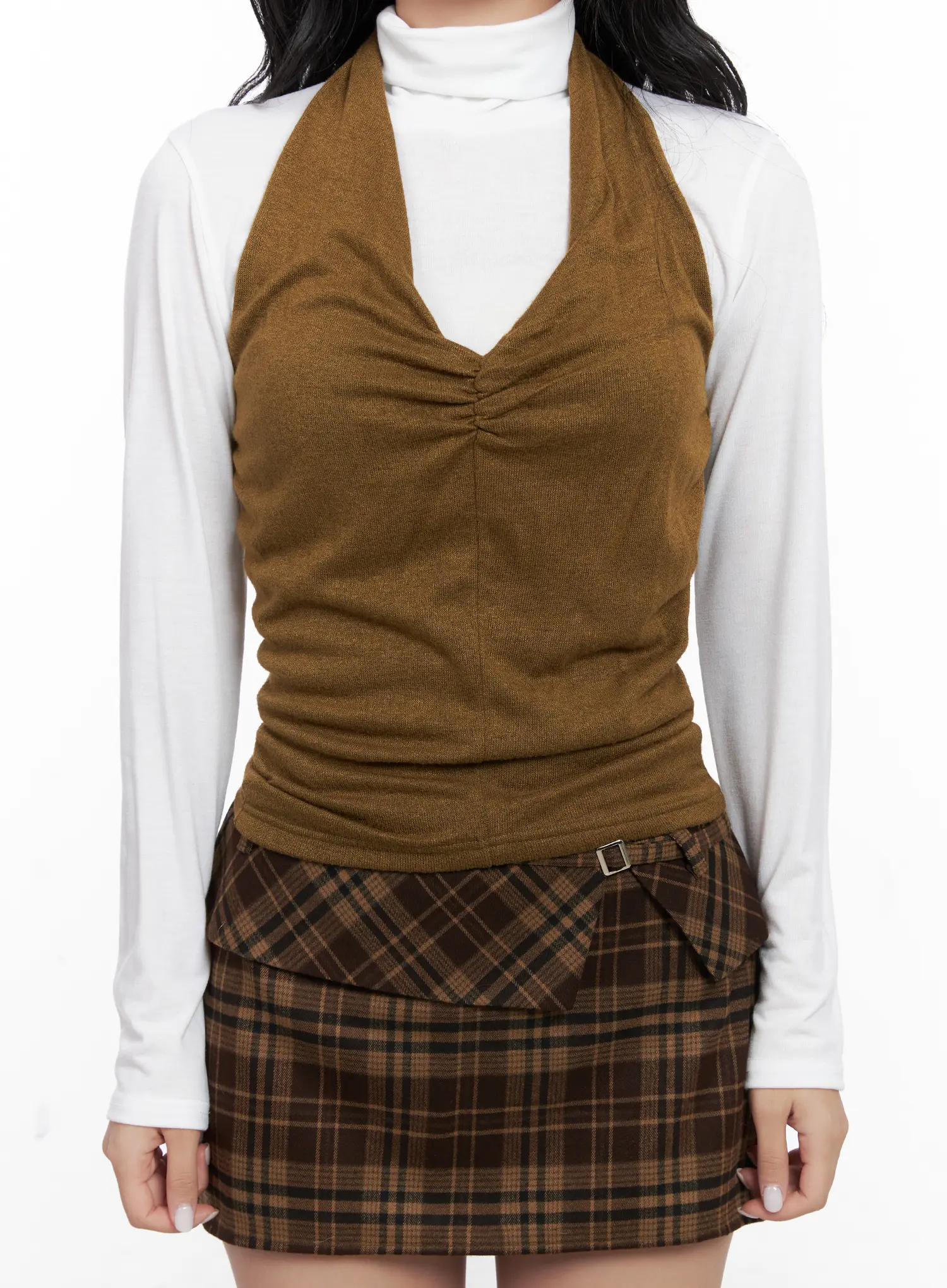 Shirred Halter Neck Top CN514 - Image 3