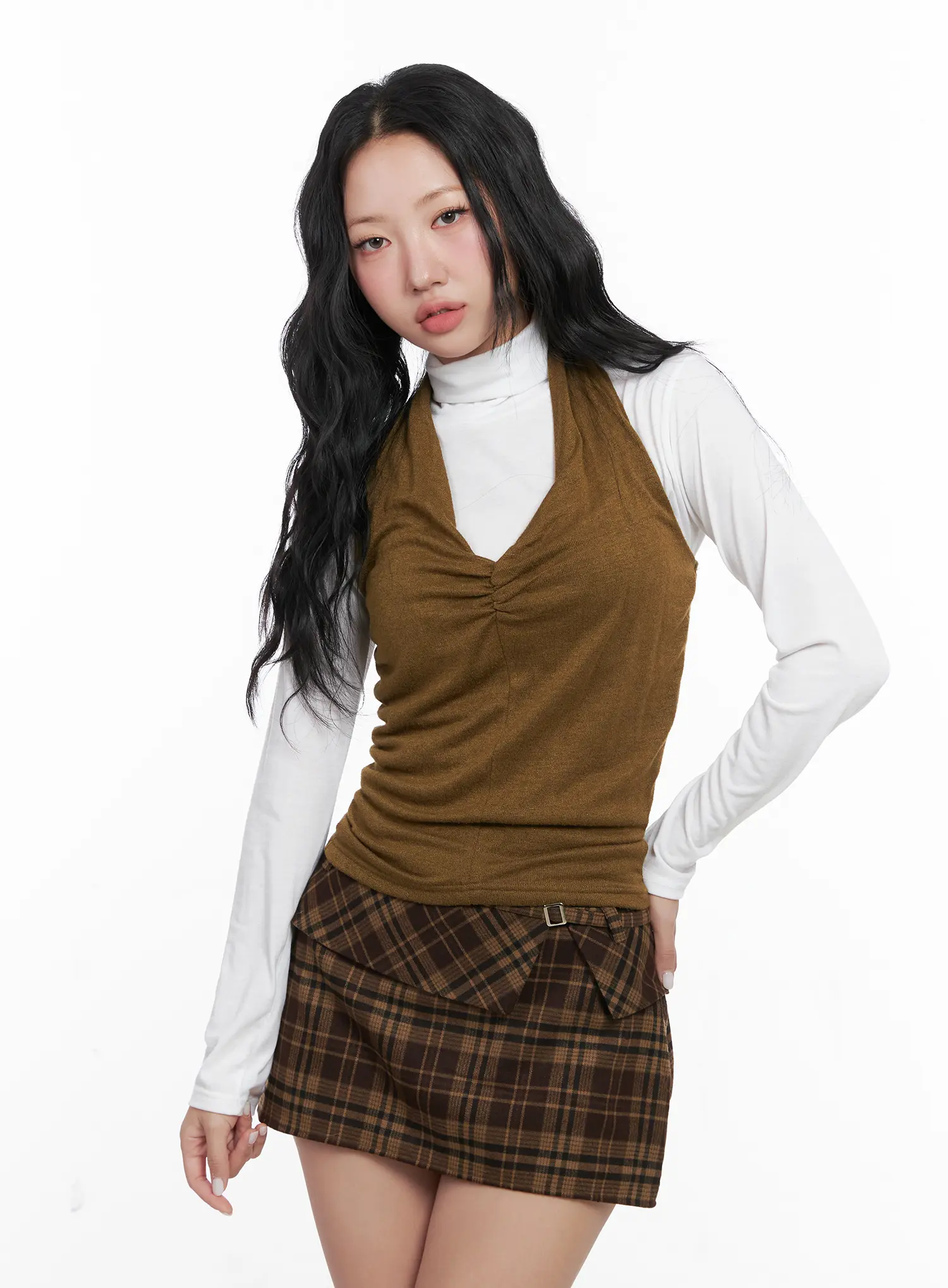 Shirred Halter Neck Top CN514 - Image 4