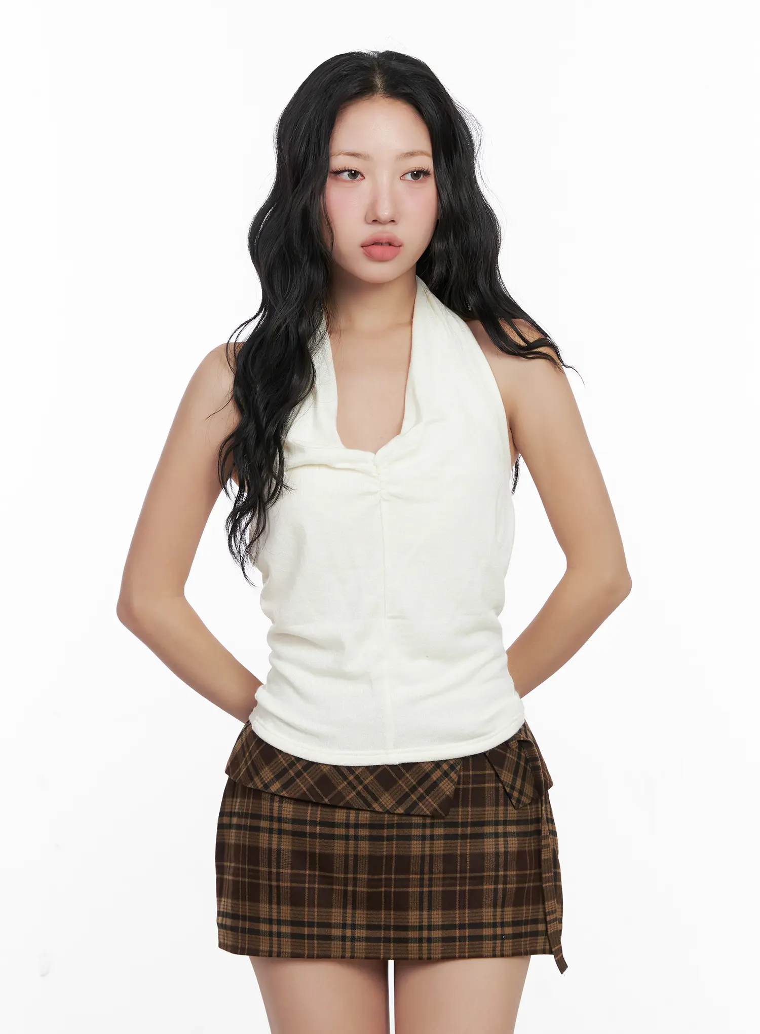 Shirred Halter Neck Top CN514 - Image 8