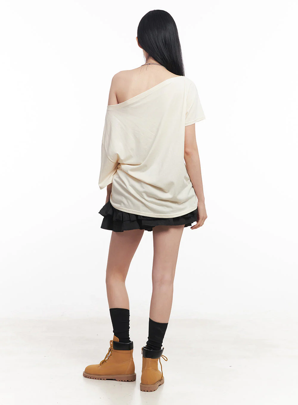 Shirred One-Shoulder Top IY516 - Image 13