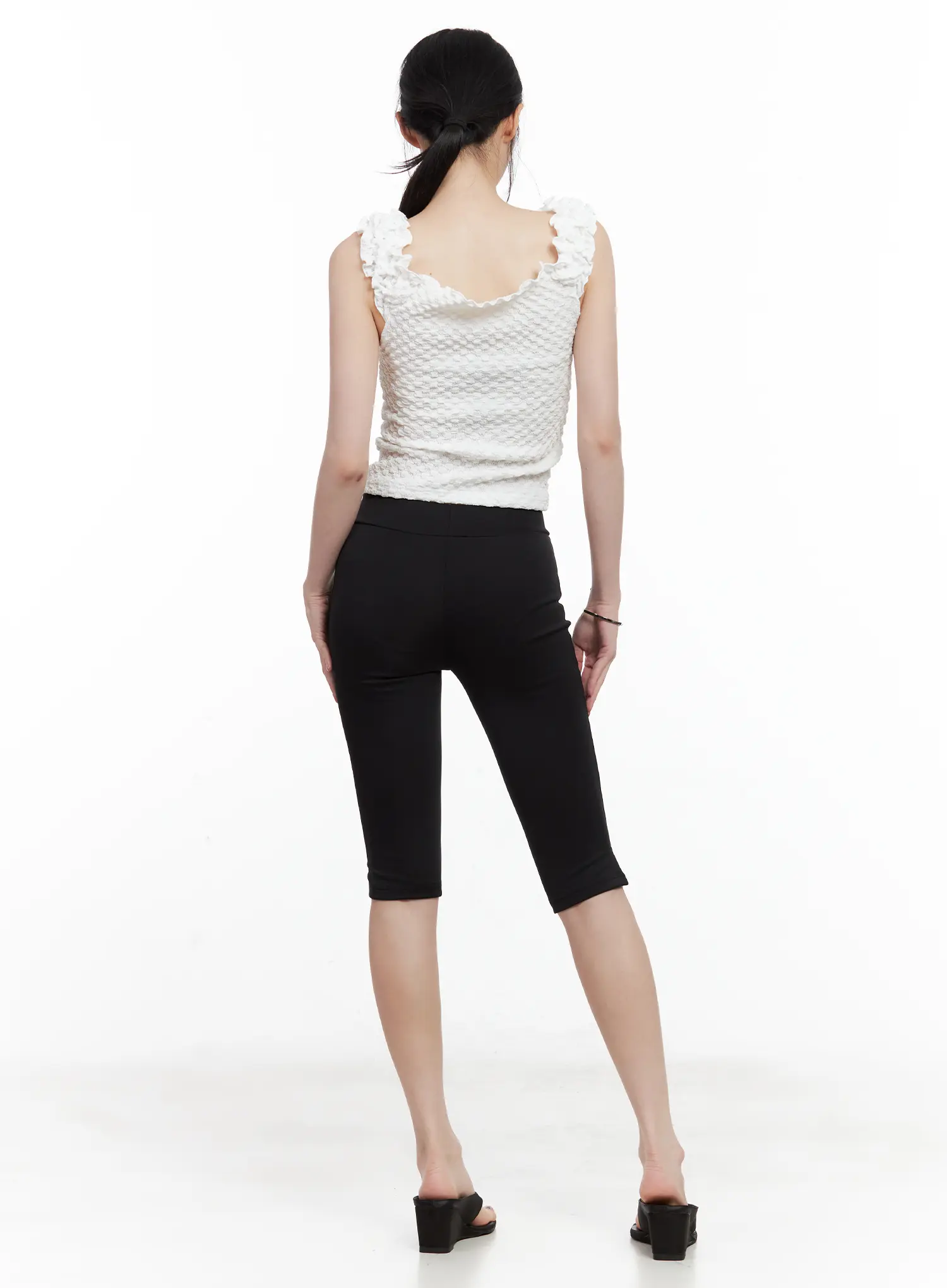 Shirred Sweetheart Sleeveless Top CL501 - Image 9