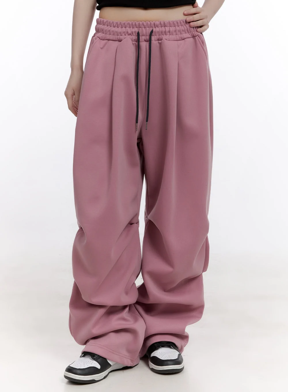 Shirred Wide-Fit Sweatpants CF512 - Image 5
